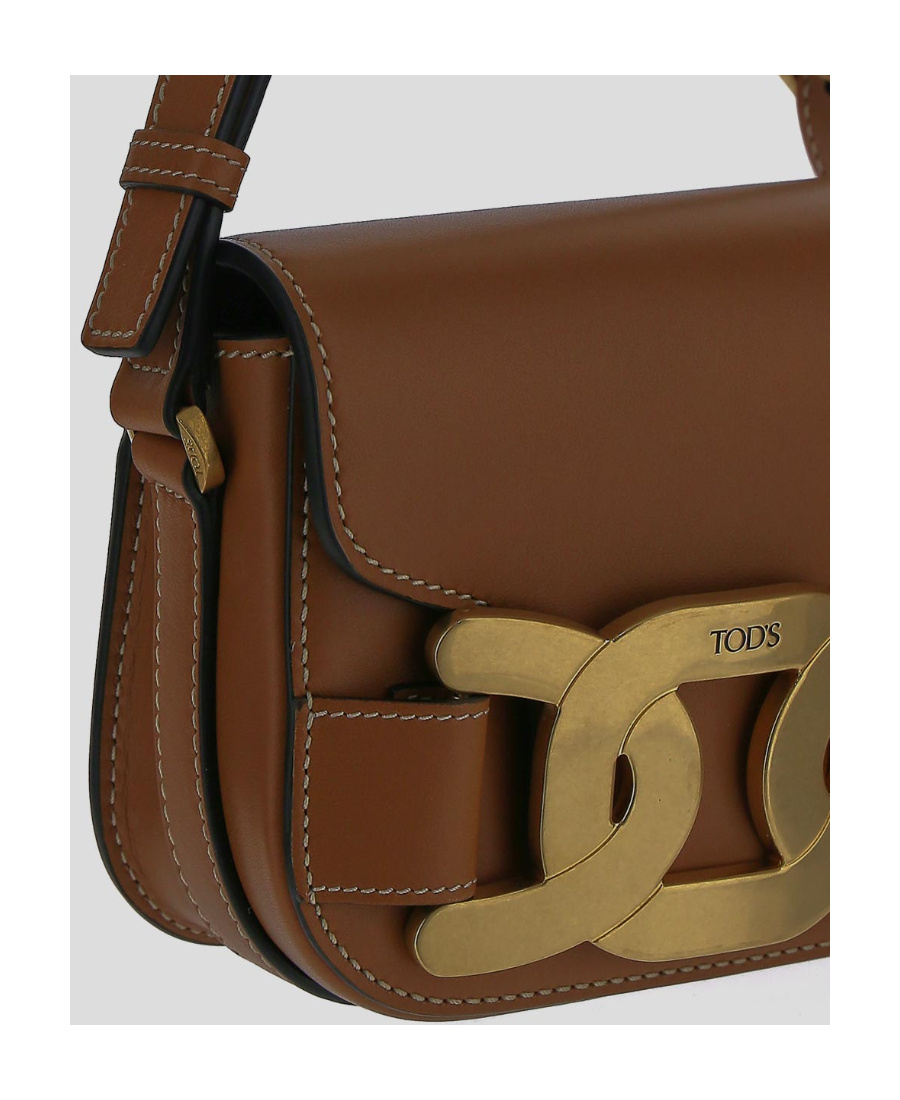 TOD'S MAXI-CHAIN MINI CROSSBODY BAG 