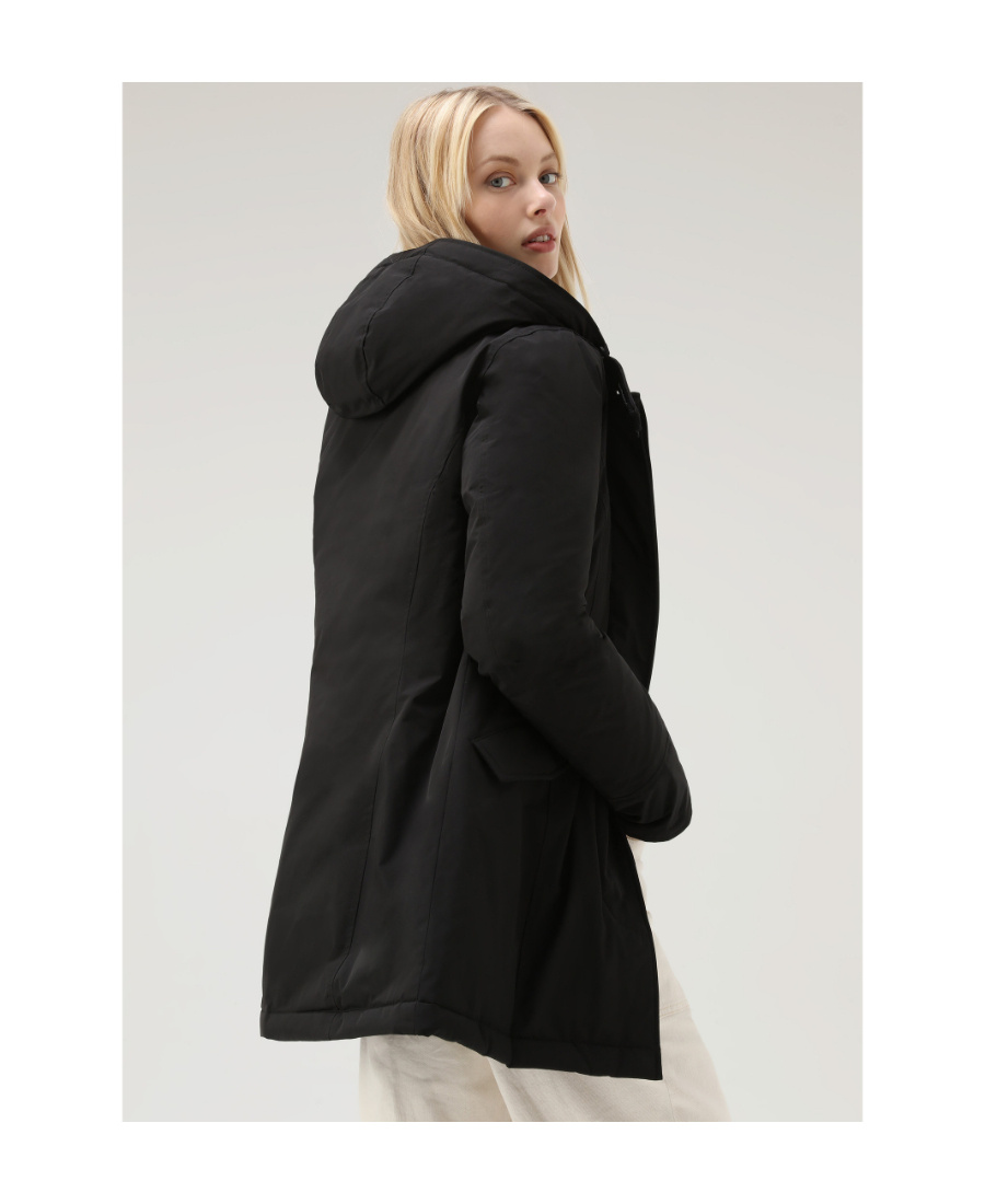 Woolrich Luxury Artic Racoon Parka In Black