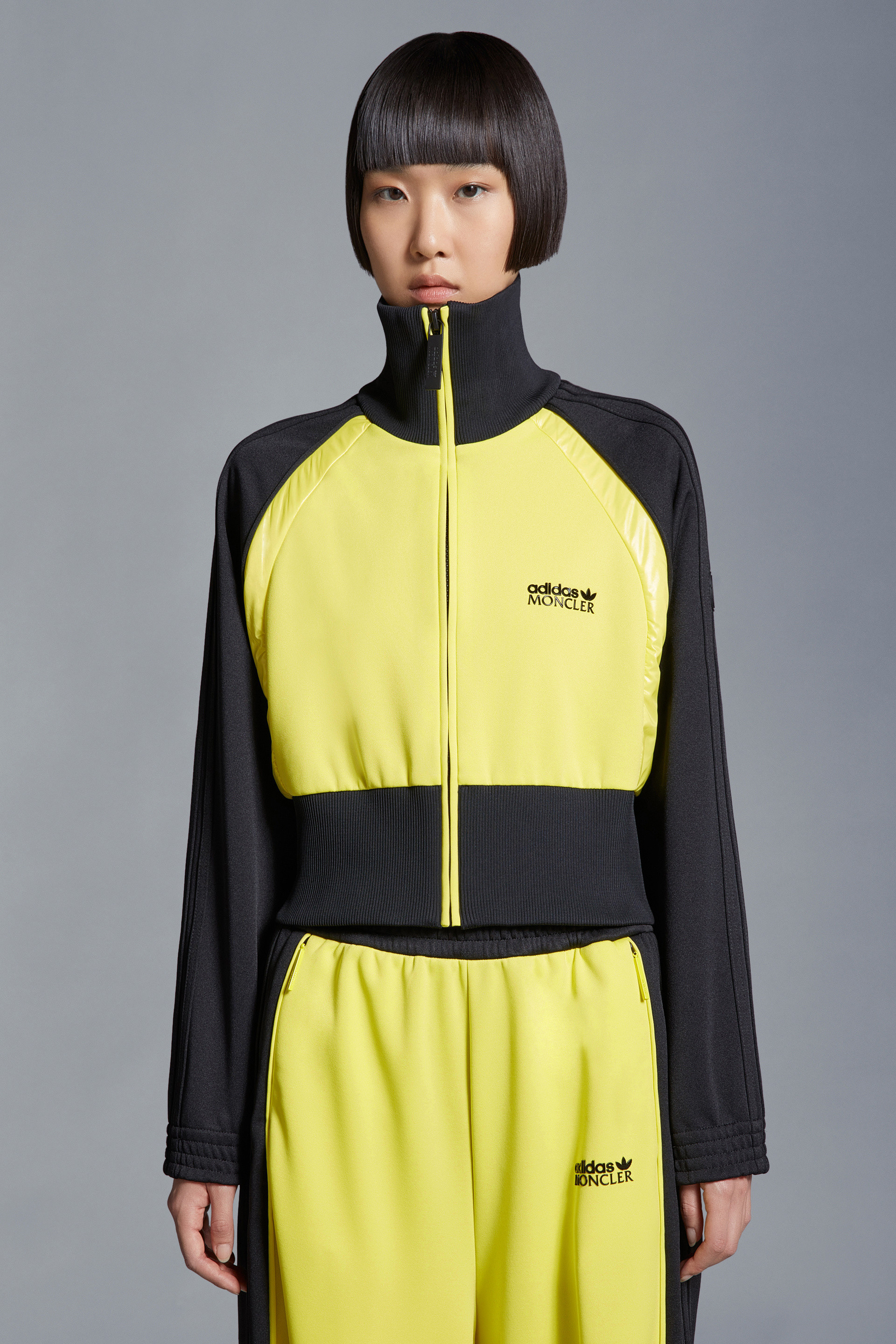Moncler X Adidas Originals Zipper Sweater In Black