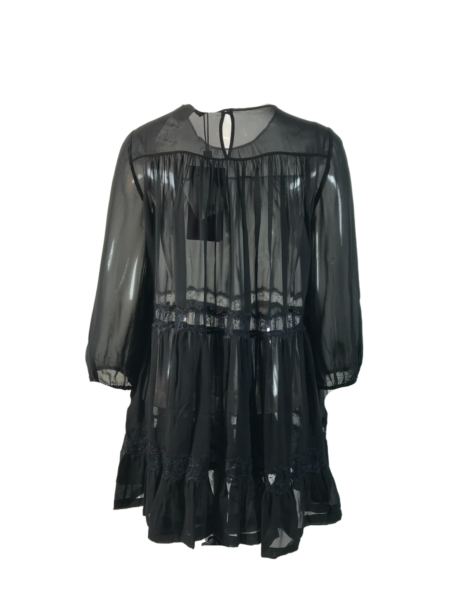 Max Mara Pleated Detail Blouse In Black