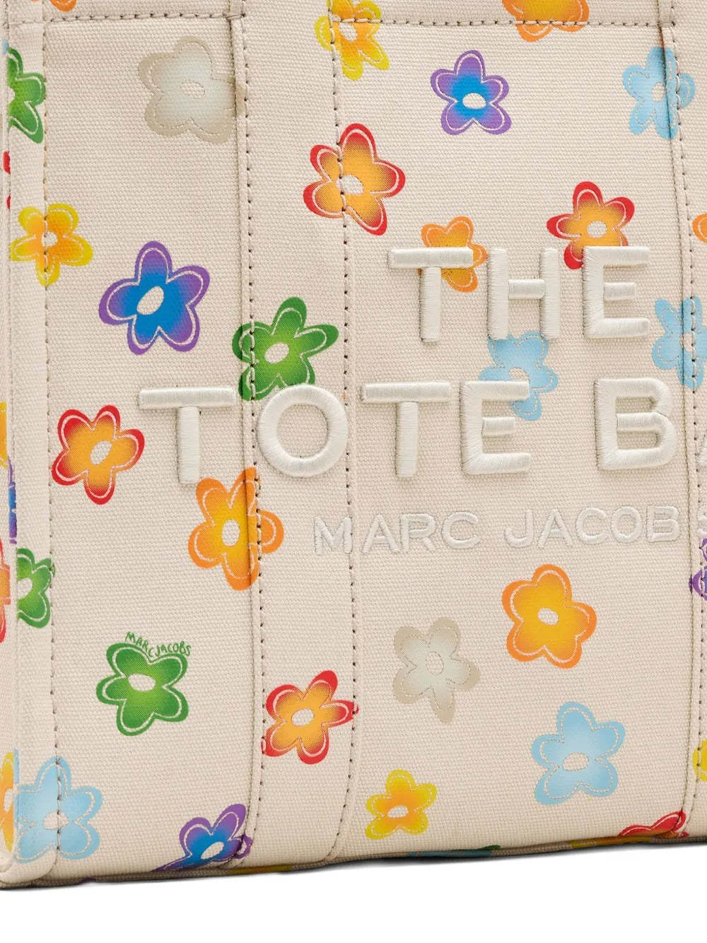 Marc Jacobs The Wild Daisy Medium Tote Bag In White