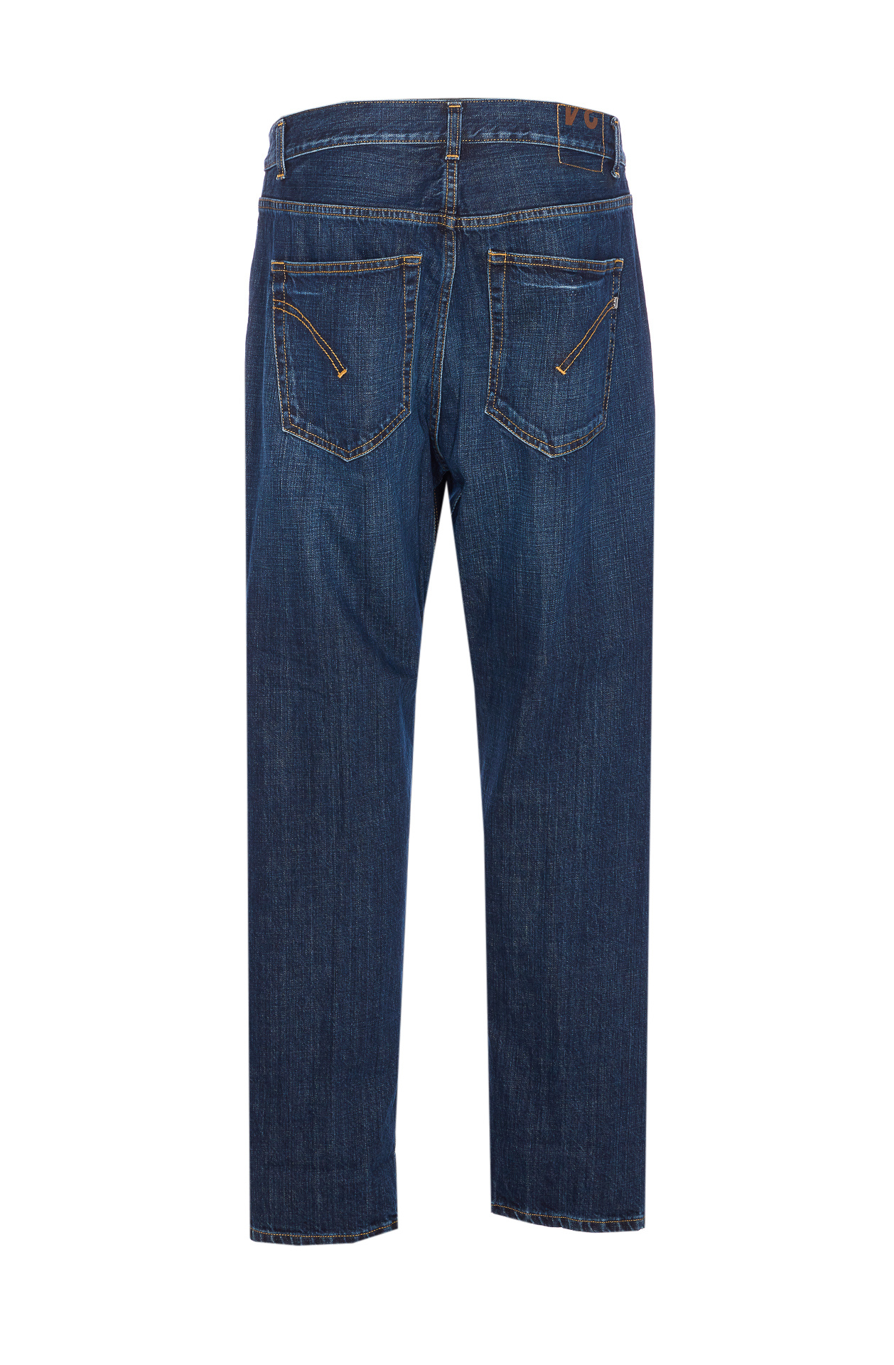 Dondup Loose Fit Trousers Contrast Stitching In Blue