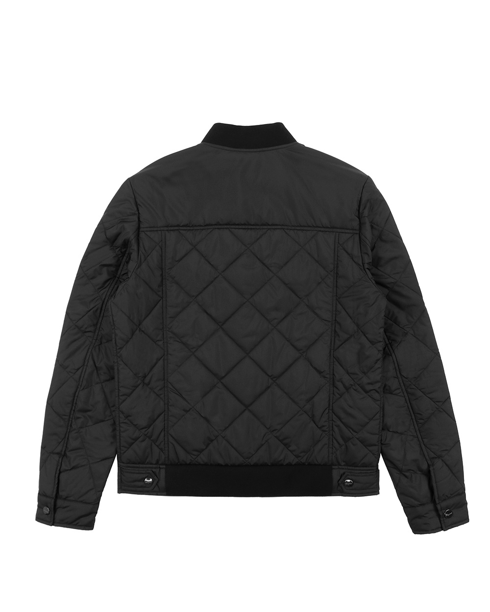 Ferragamo Quilted Cotton Suit In Black