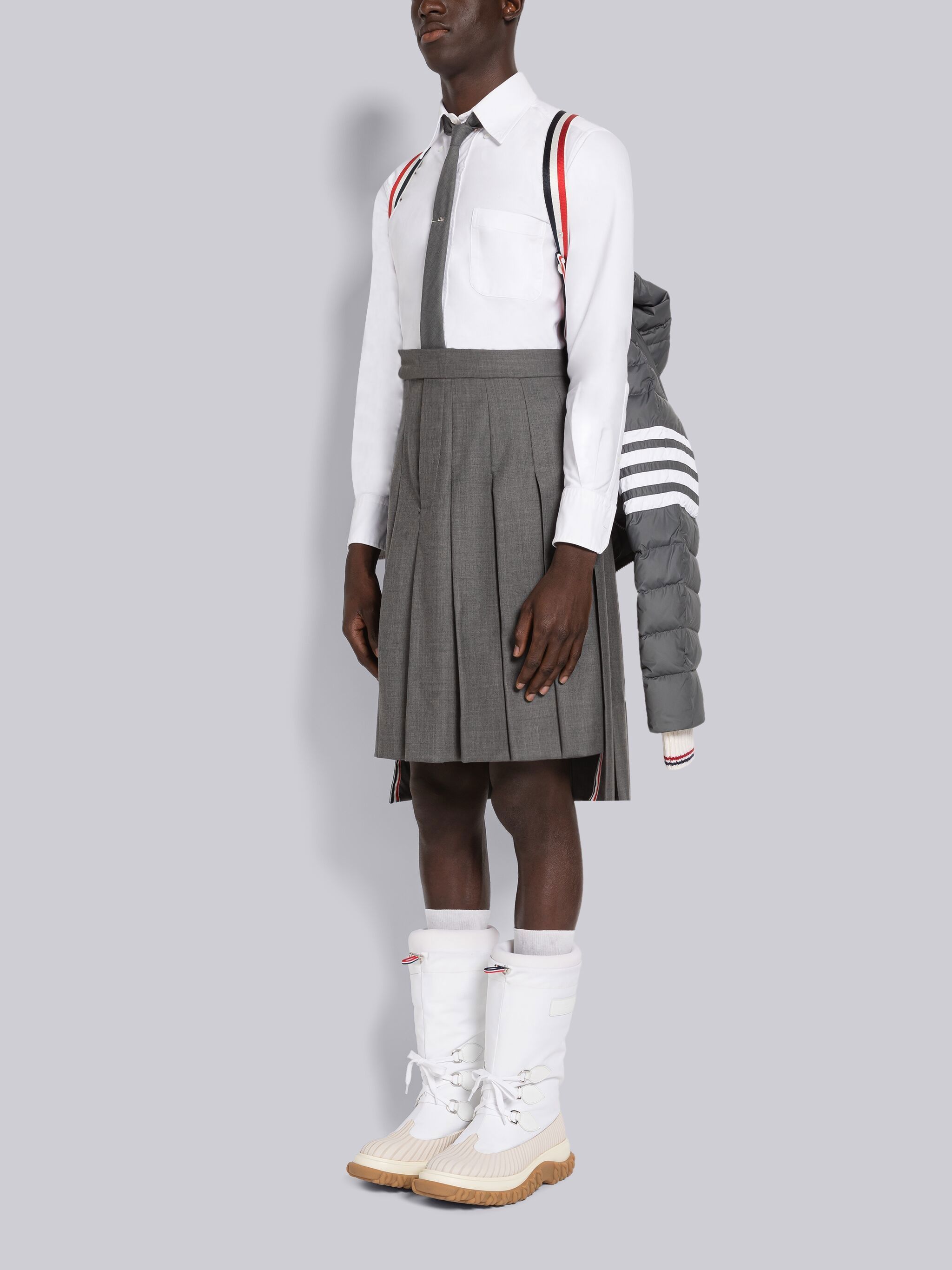 Thom Browne Downfall Padded Ski Jacket In Black