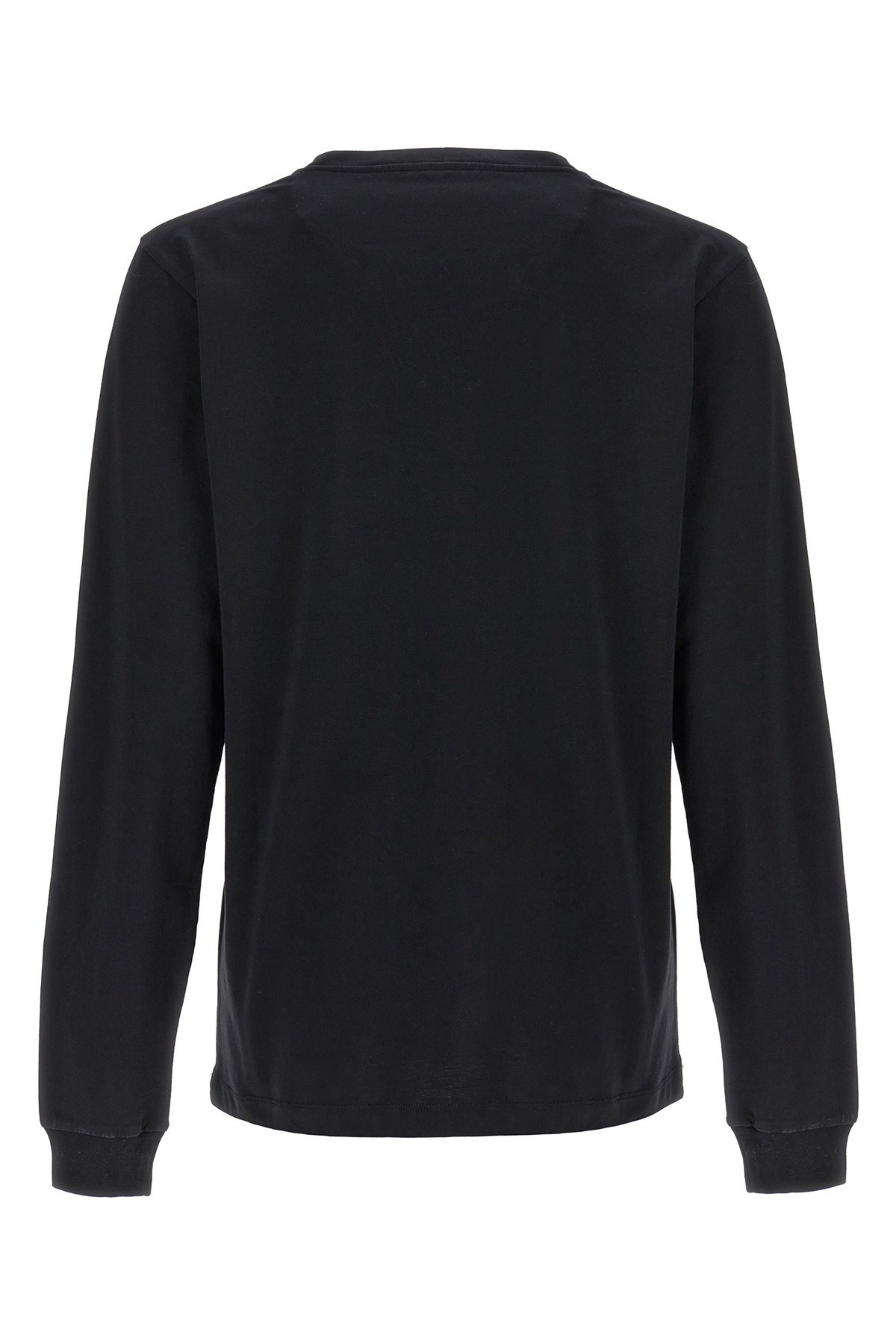 Marni Crew Neck Long Sleeves T-shirt In Black