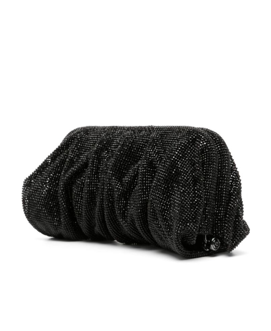 Benedetta Bruzziches Wrinkled Handbag In Black