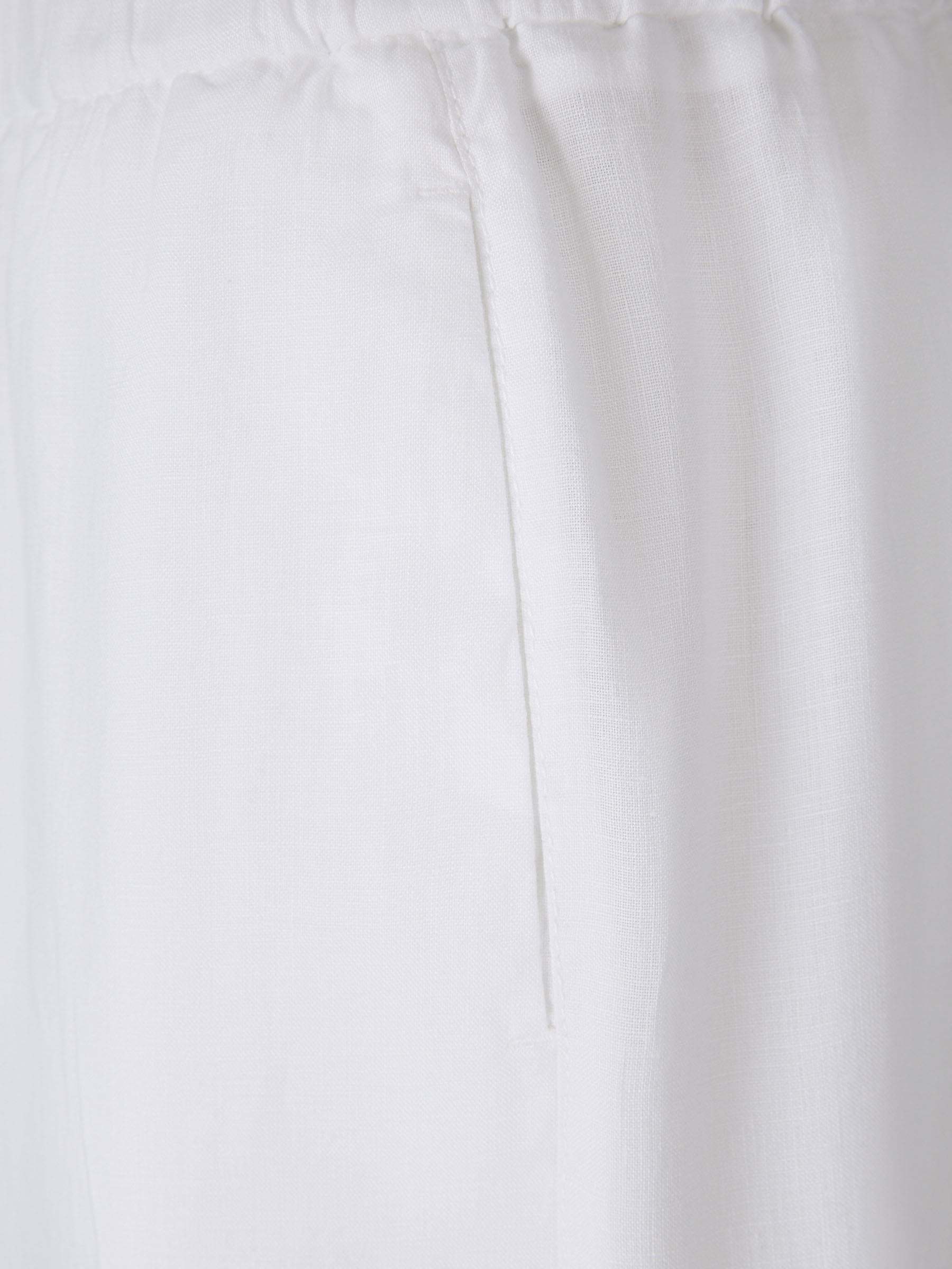 Peserico Wide Linen Joggers In White