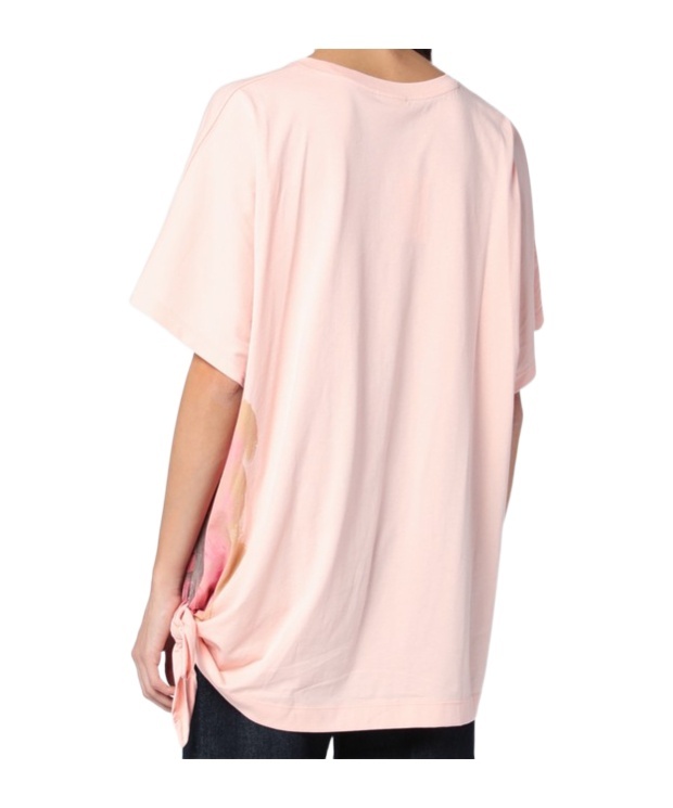 Dries Van Noten Pink Cotton T Shirt With Bow In Nude