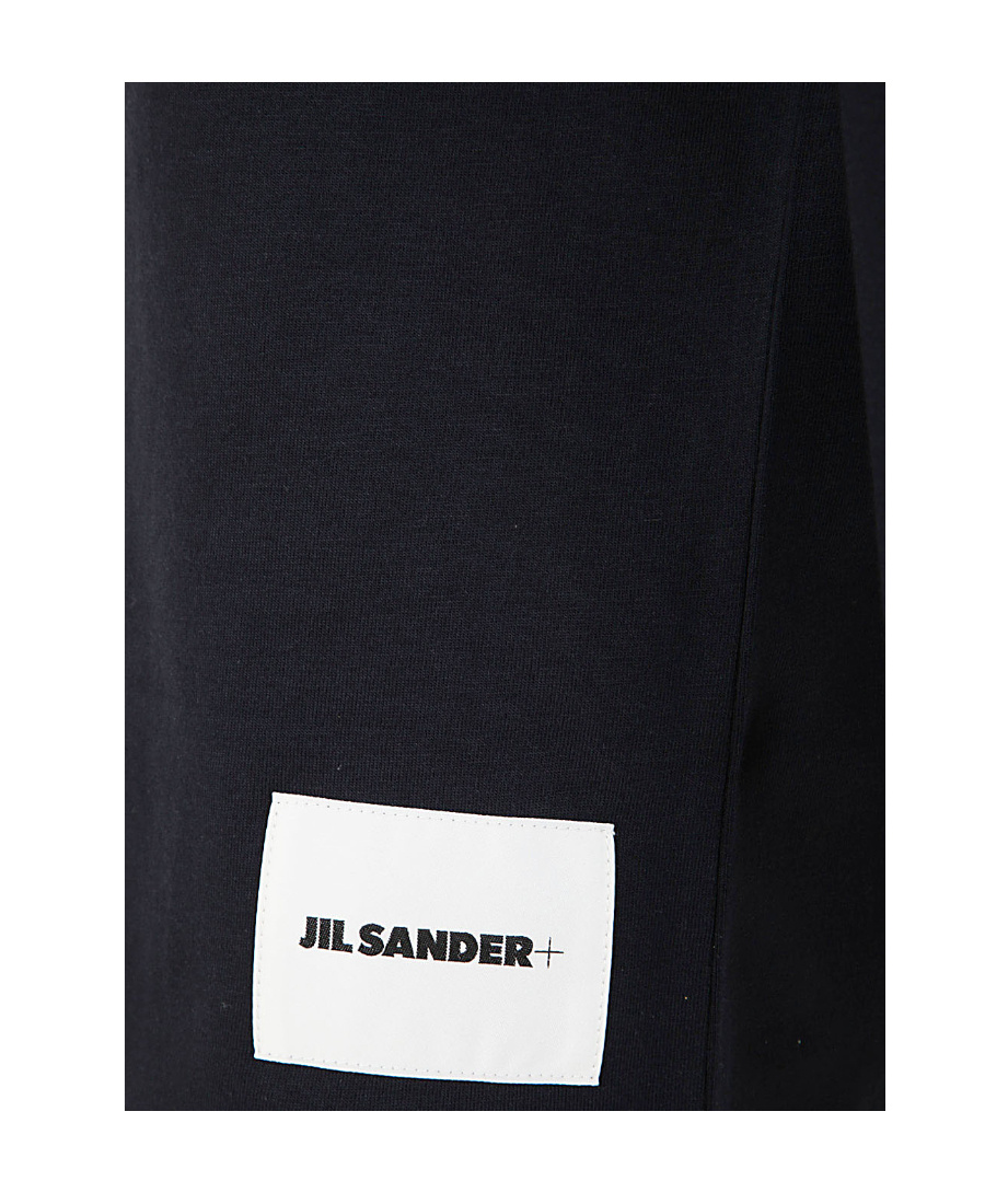 Jil Sander Tree-pack Of Crew Neck T-shirts With Applique In Black