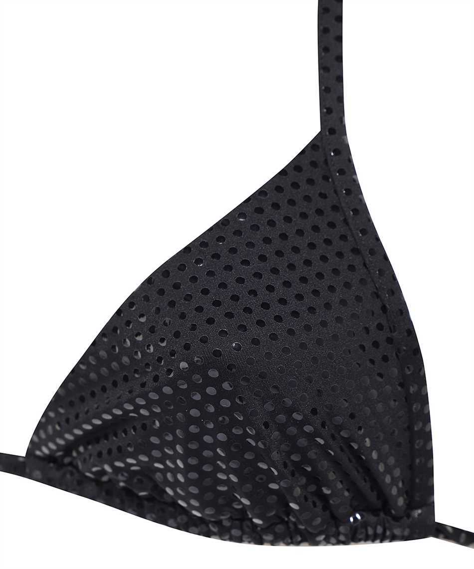 Balmain Foiled Triangle Bikini In Black
