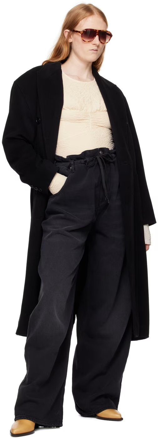Isabel Marant Round Neck Long-sleeved Top In Black