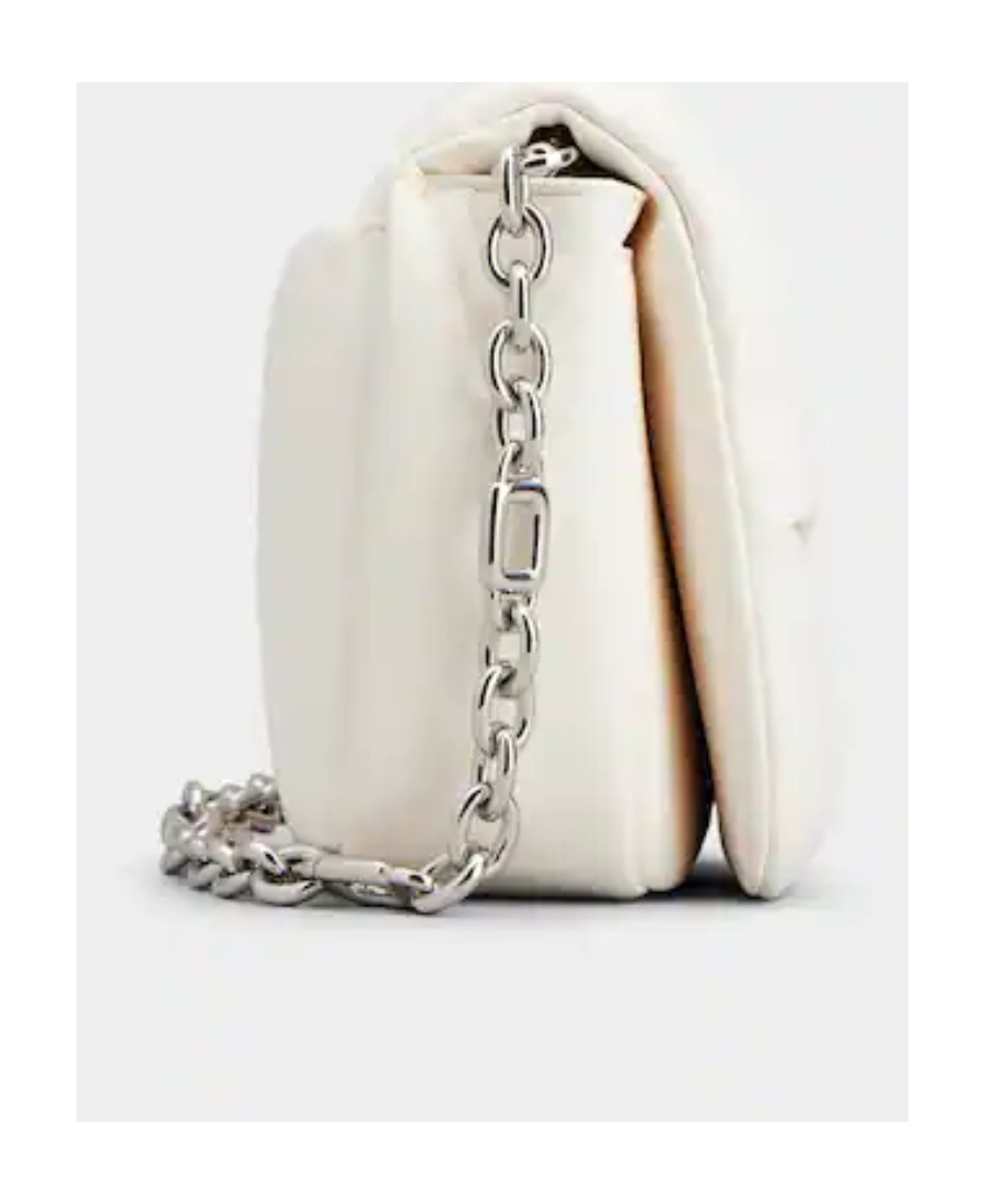 Roger Vivier Viv' Choc Bag In Leather In Nude