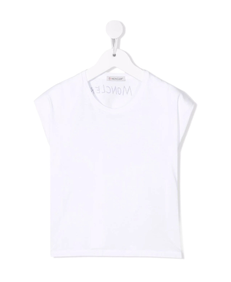 Moncler Logo-print Cotton T-shirt In White