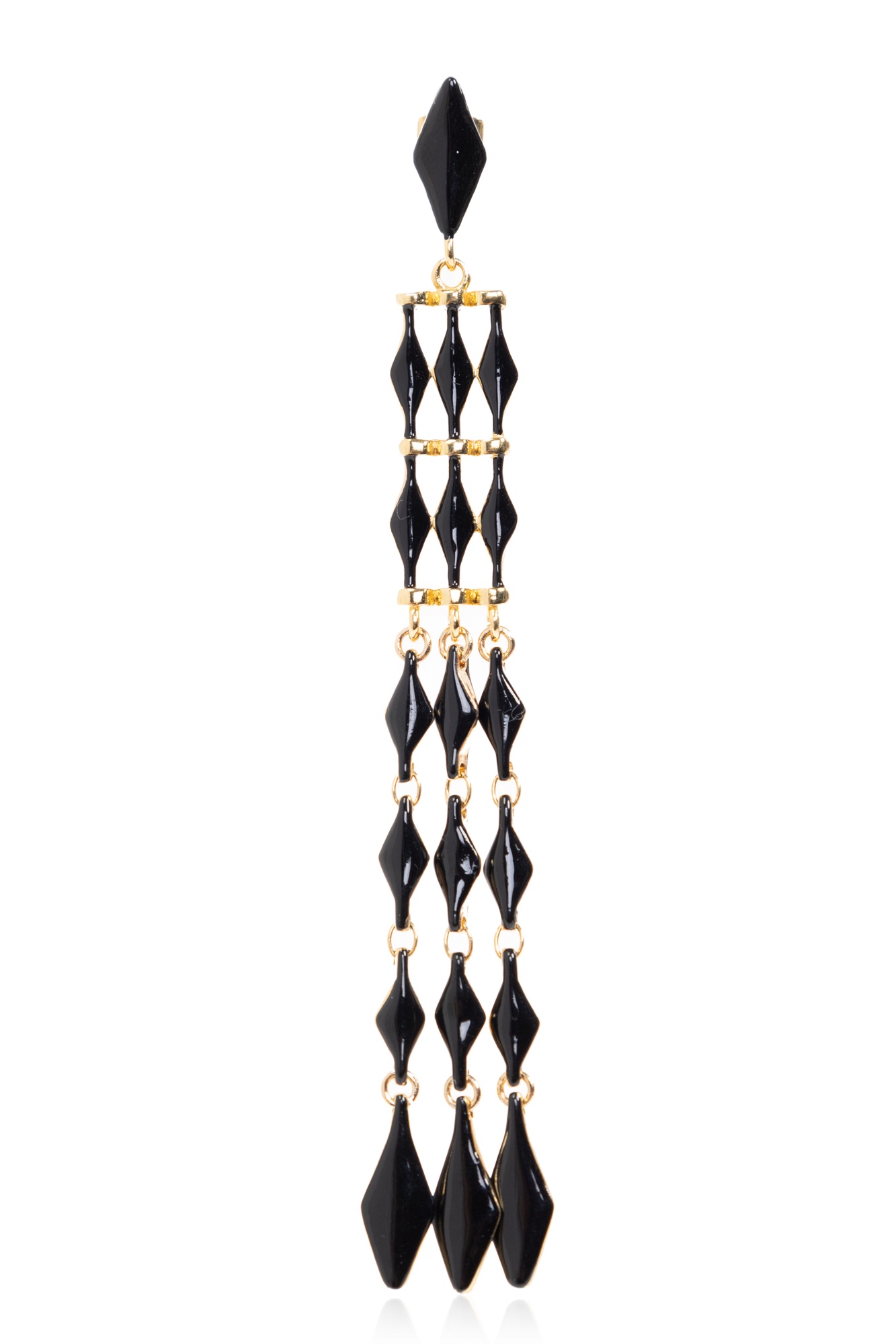 Shop Isabel Marant Geometric Earrings In Black
