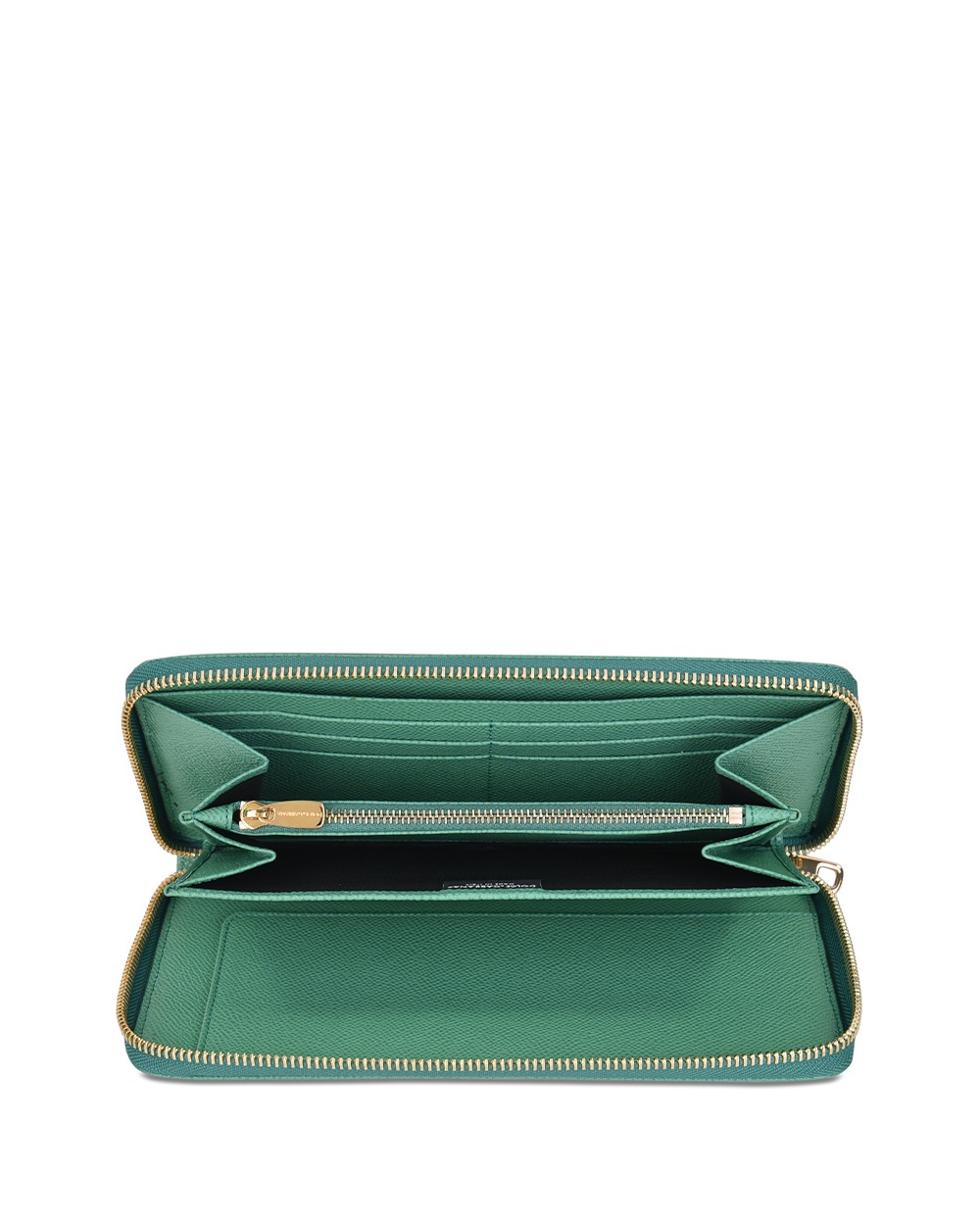 Dolce & Gabbana Logo Details Wallet In Green