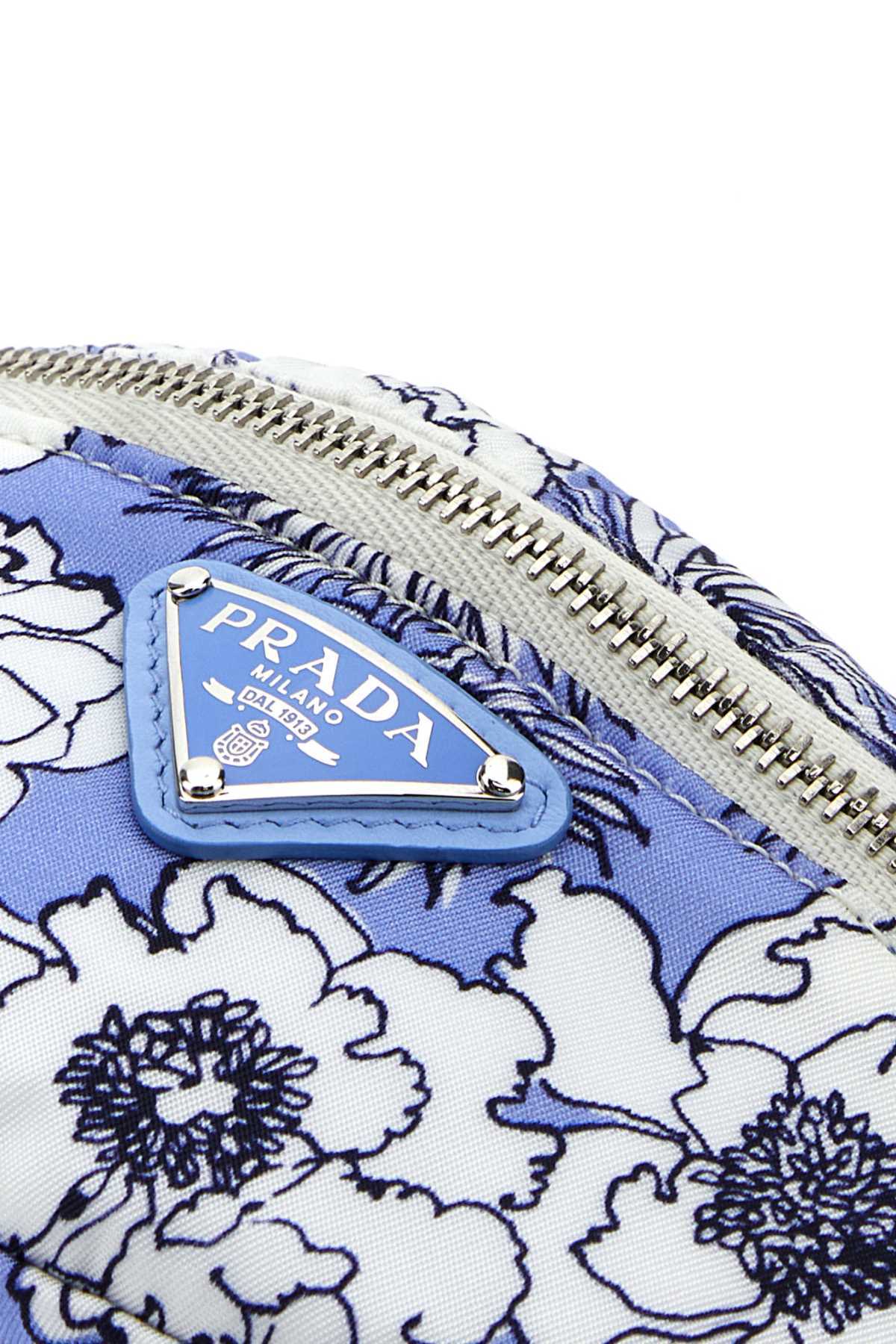Prada Printed Purse In White