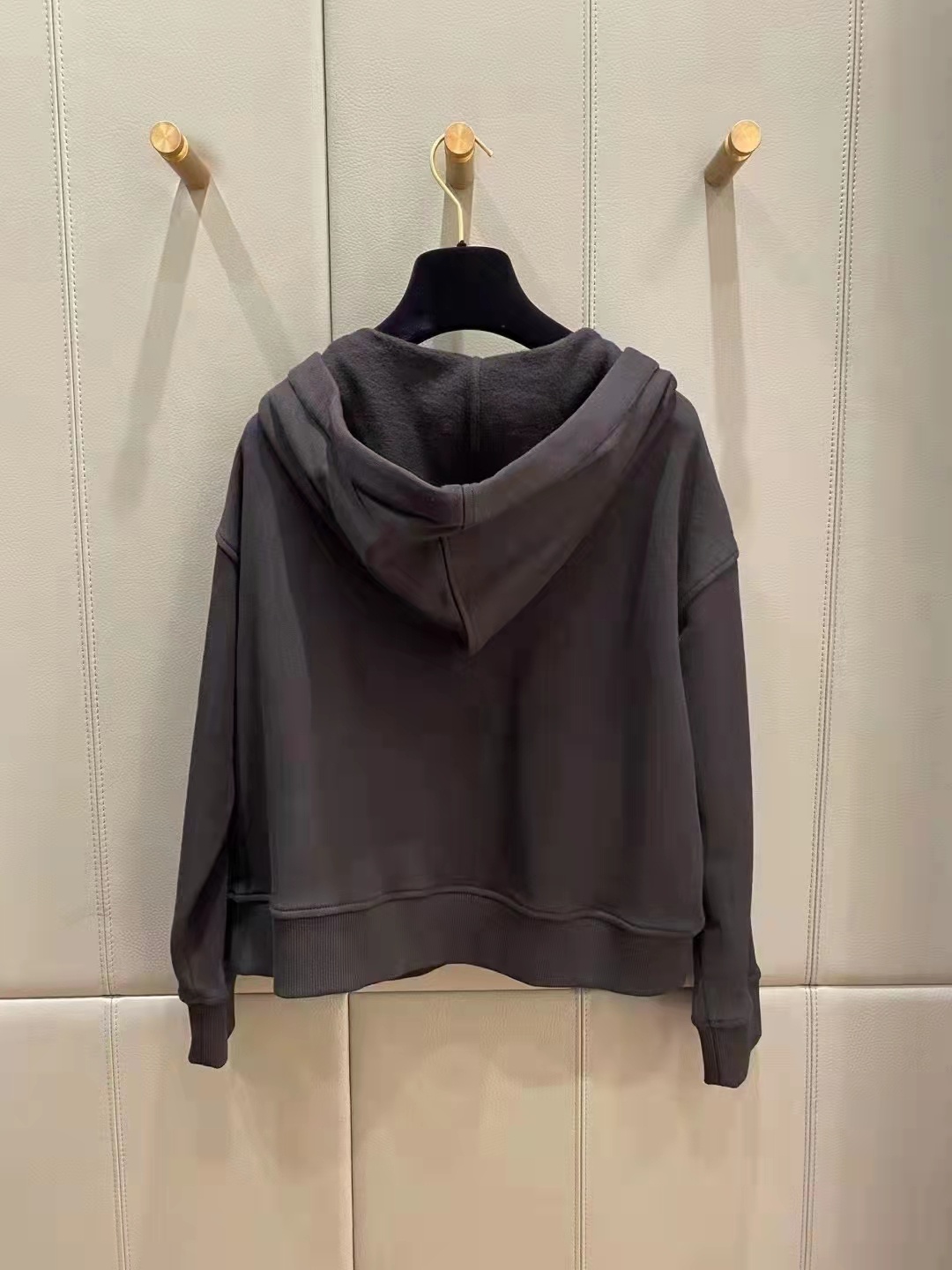 Valentino Sequin Bow Cotton Hoodie In Black