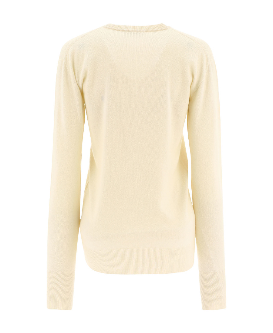 Jil Sander Ribbed-knit Cashmere Jumper In Nude