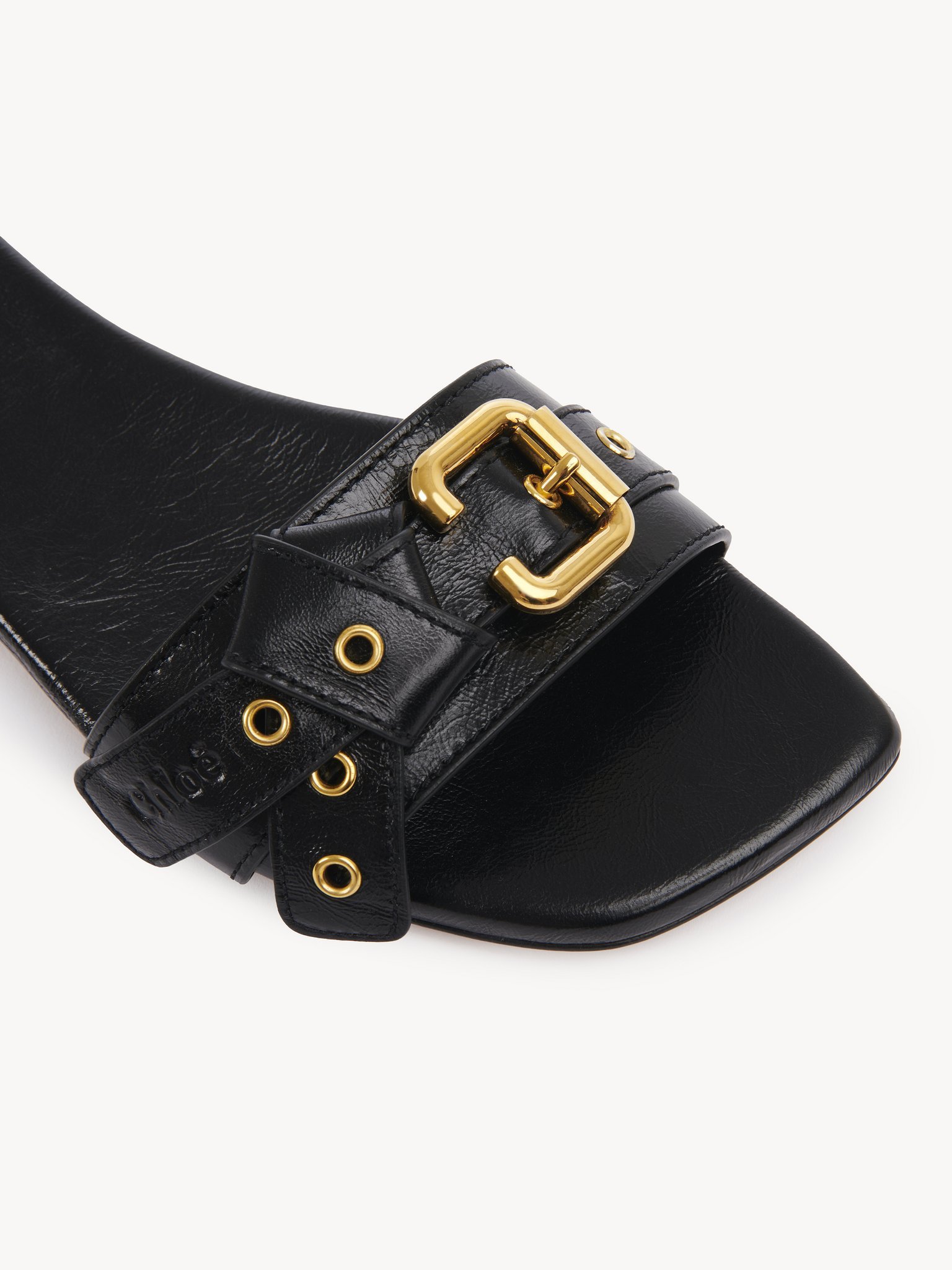 Chloé Square Toed Slippers In Multicolor