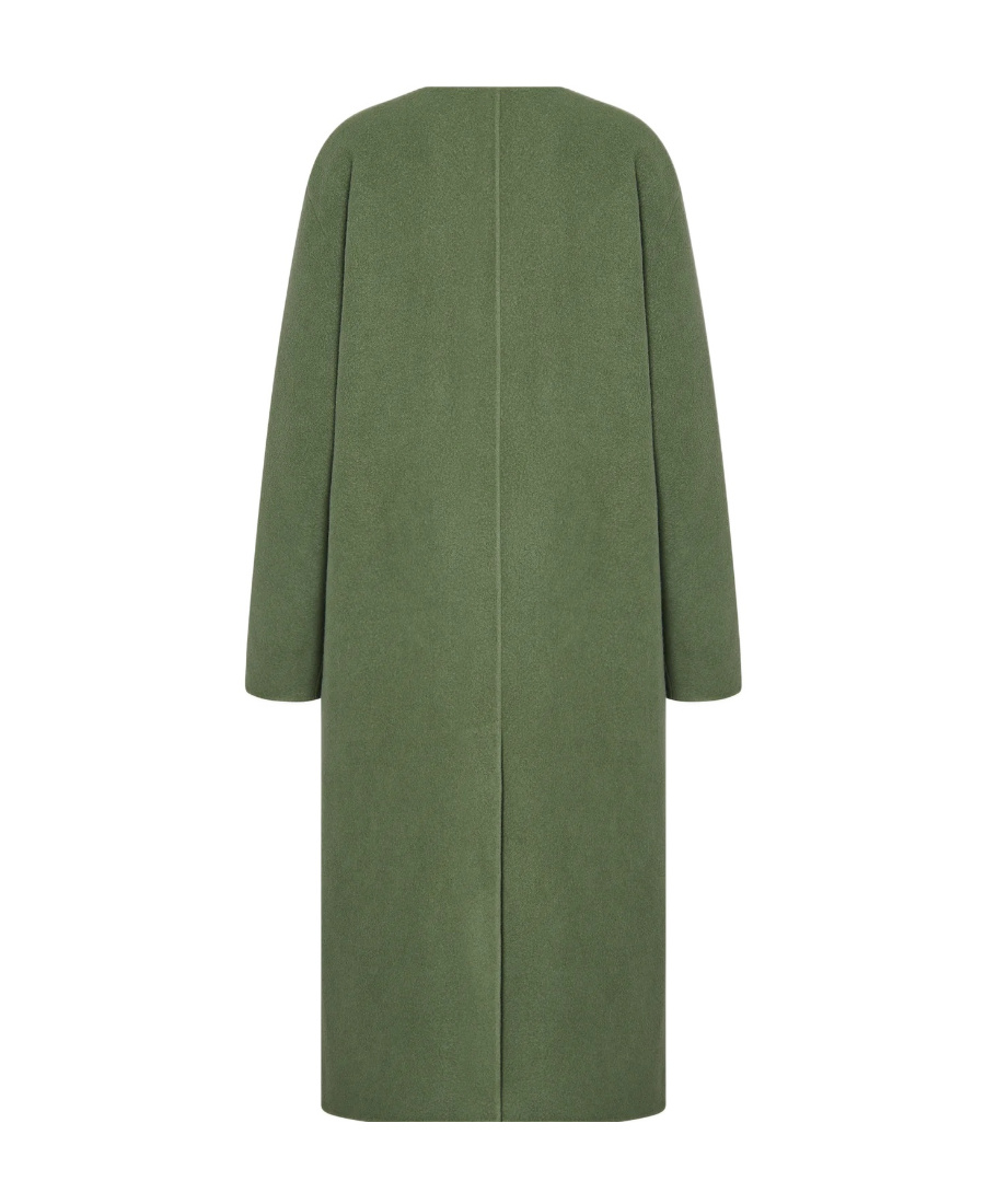 The Row Priske Cashmere Coat In Fern Green