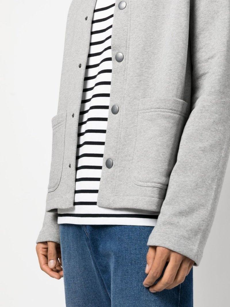 A.p.c. Press-stud Cotton Bomber Jacket In White