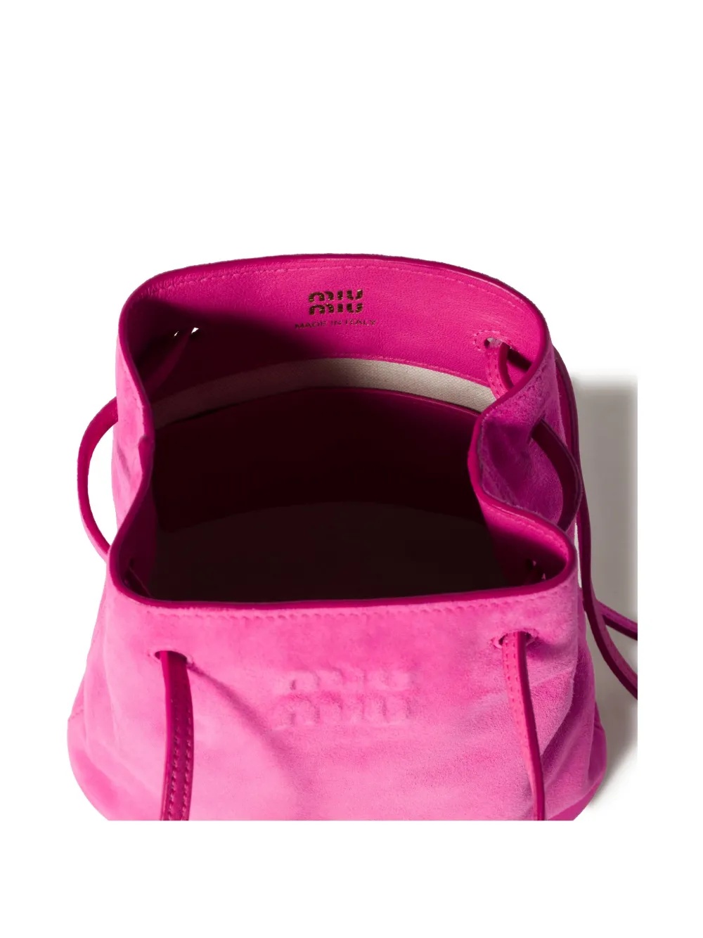 Miu Miu Logo Shoulder Bag In Pink