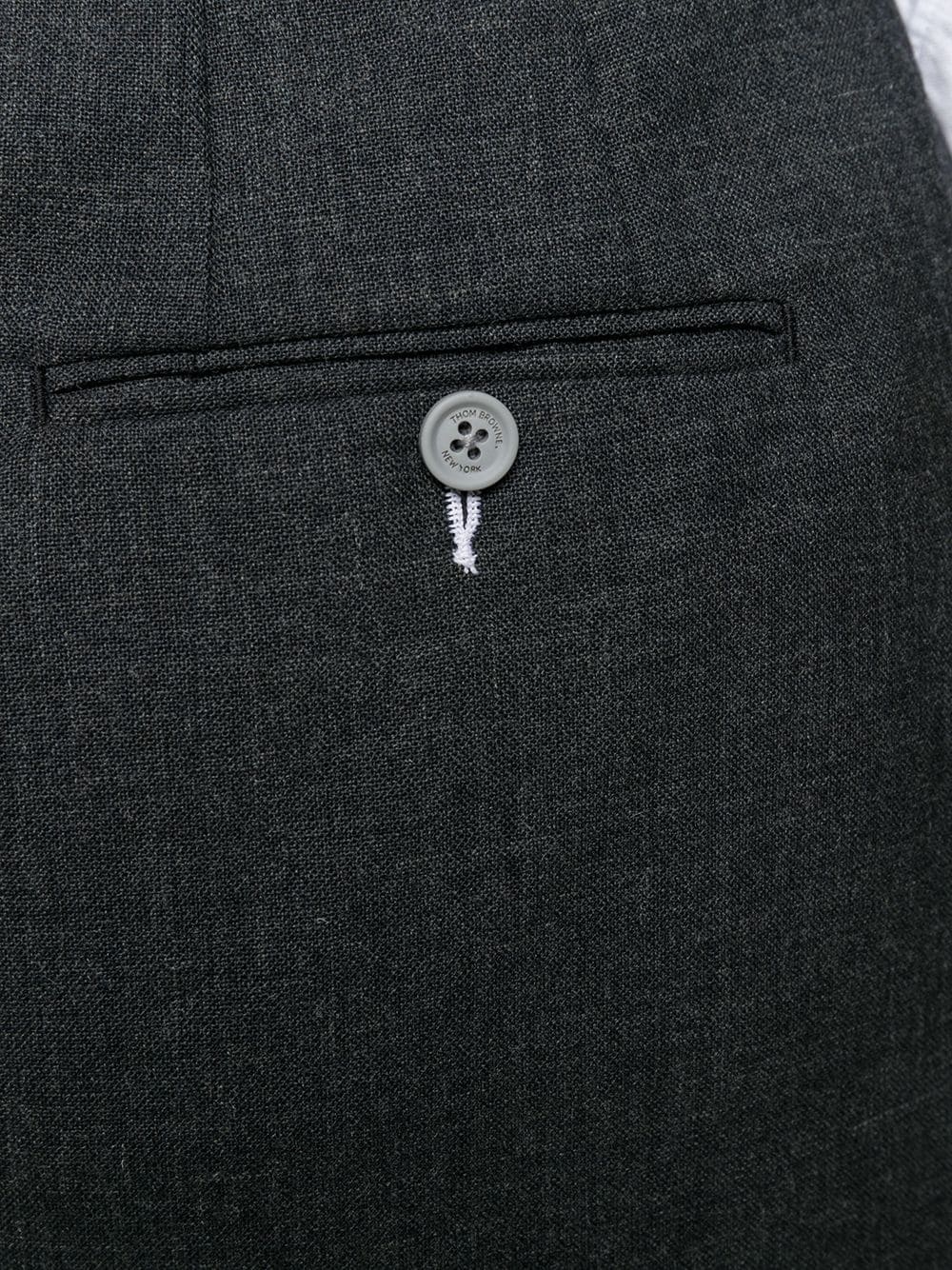 Thom Browne 2ply Fresco Tie Waist Mini Sack Skirt In White