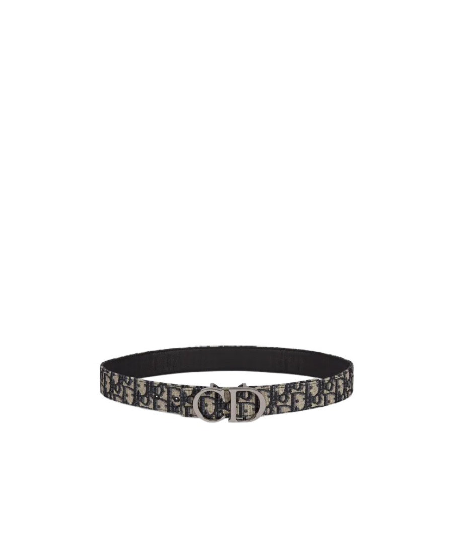 Dior Double-sided Belt In Black
