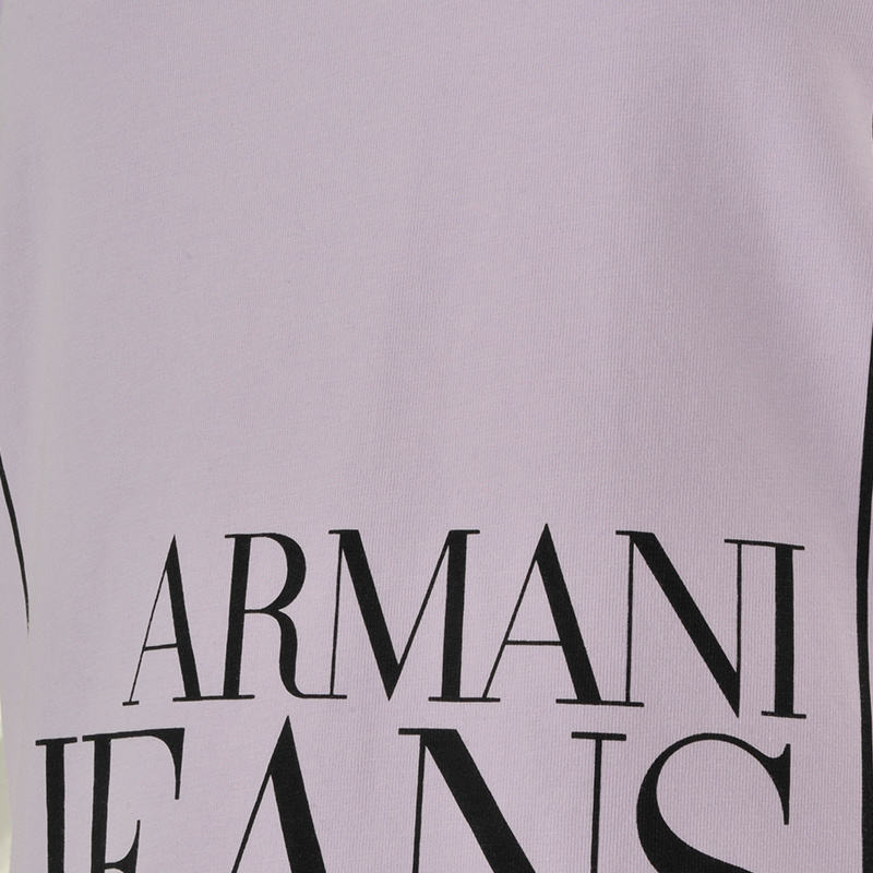 Armani Jeans Logo Printed T-shirt In Purple