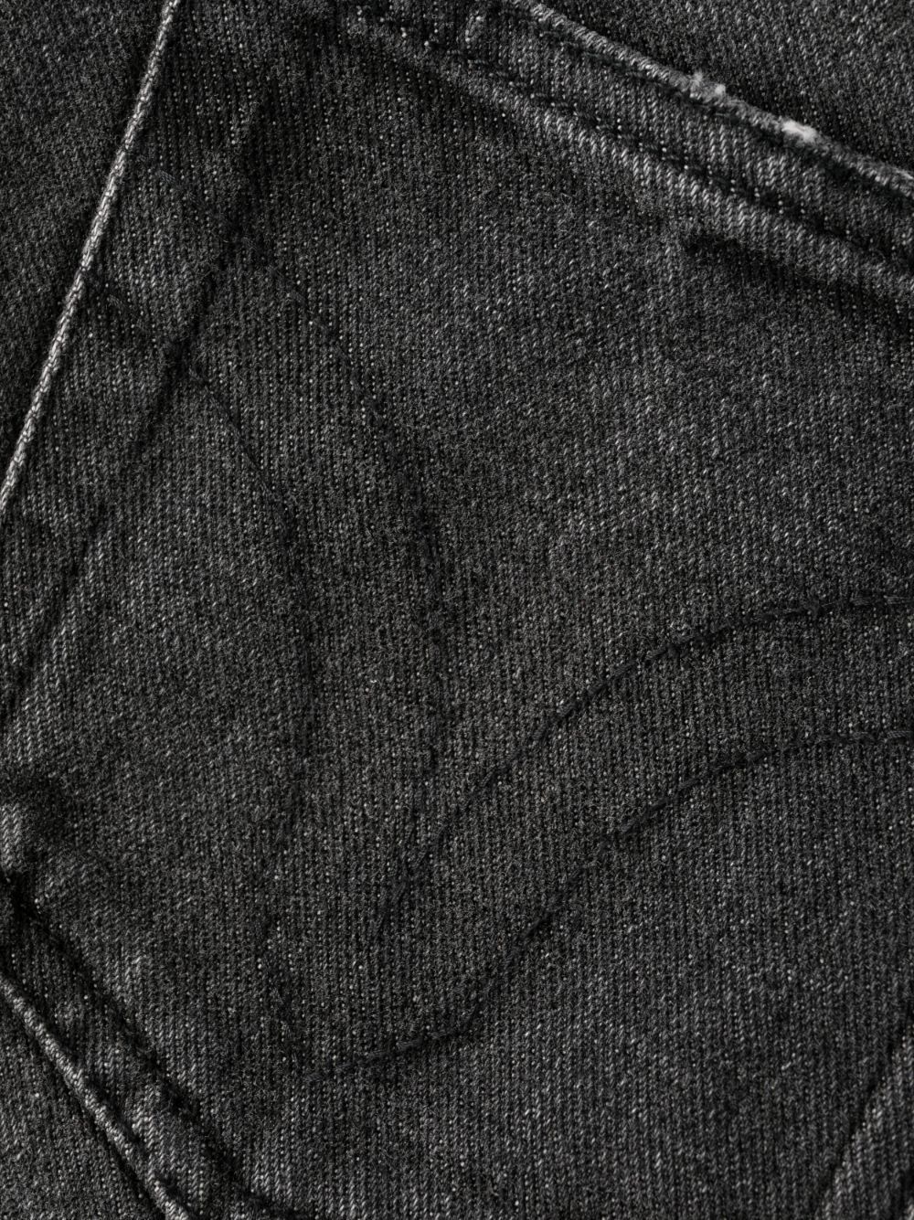 Ami Alexandre Mattiussi High-rise Straight Jeans In Black