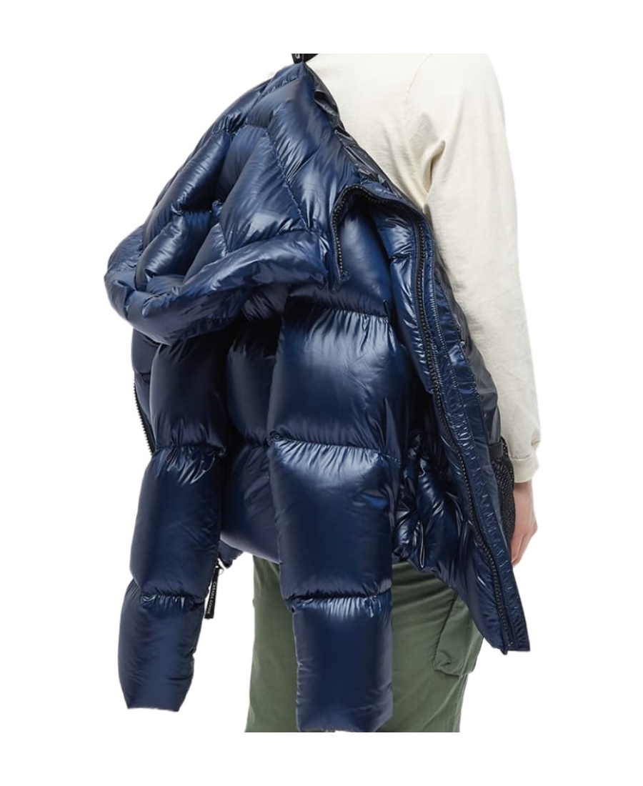Shop Canada Goose Crofton Logo-patch Padded Jacket In Blue