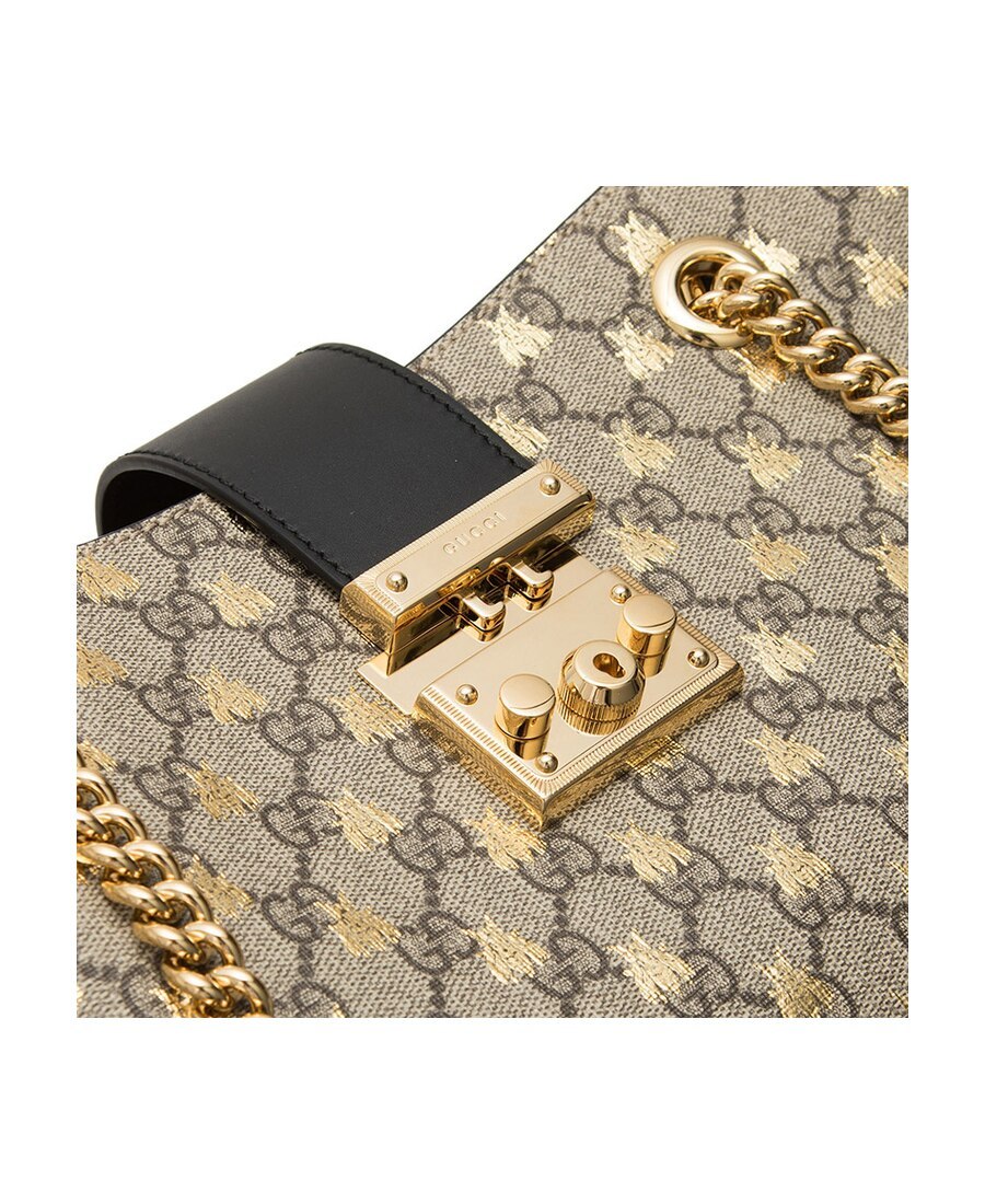 GUCCI BEE PRINTED HANDBAG