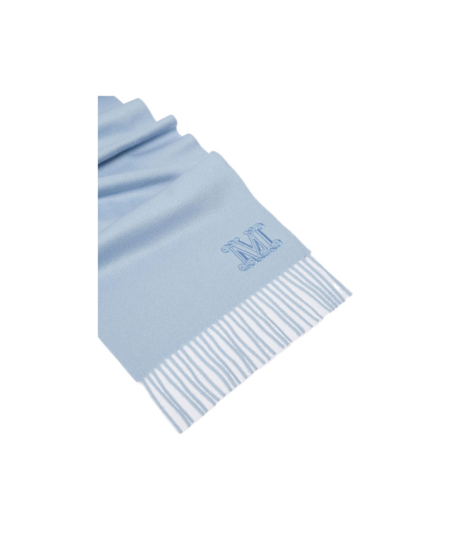 Max Mara Logo Scarf In Gray