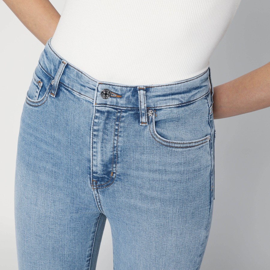 Frame Belt-loop Jeans In Blue