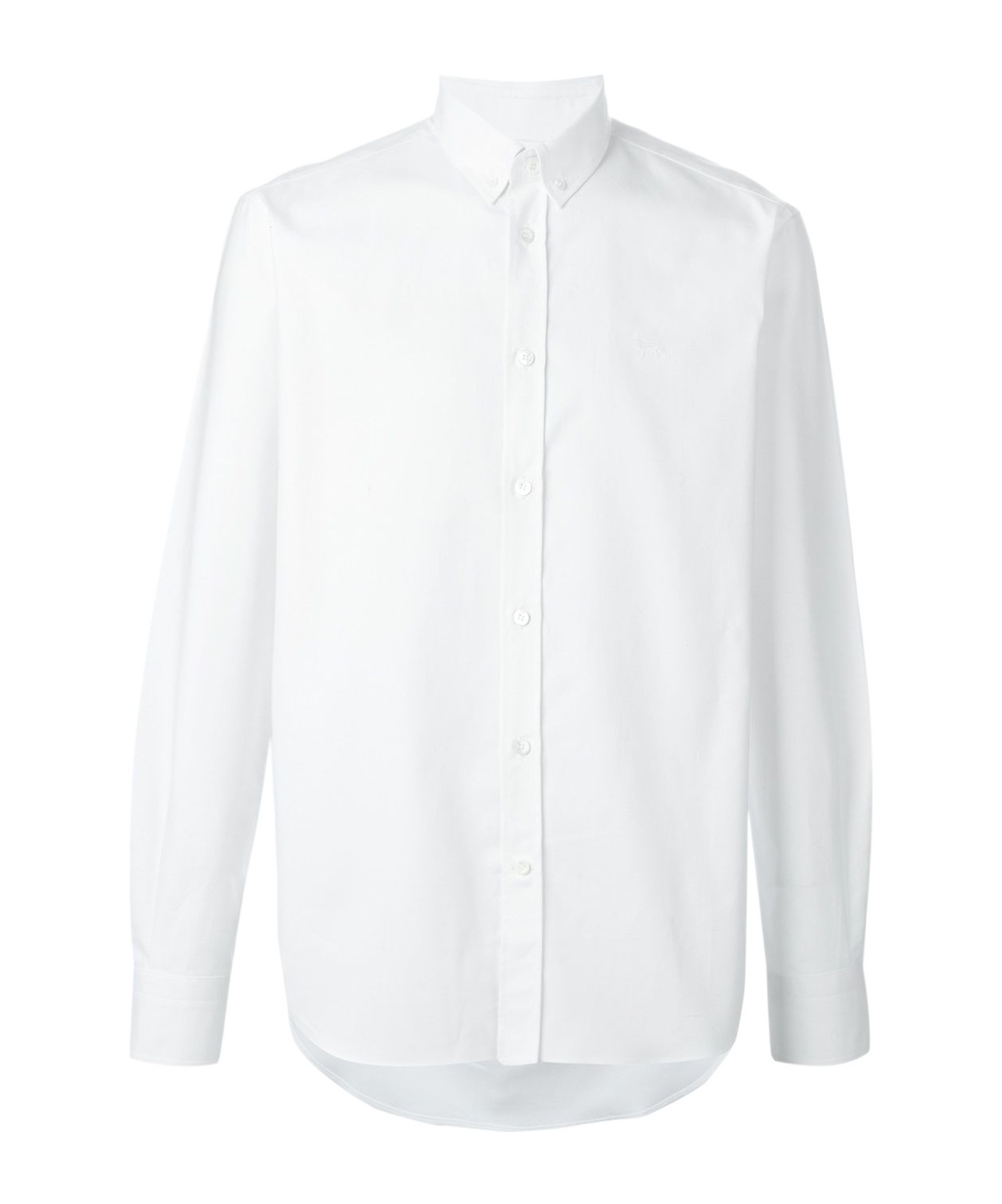 Maison Kitsuné Cotton T-shirt With Fox Embroidery In White