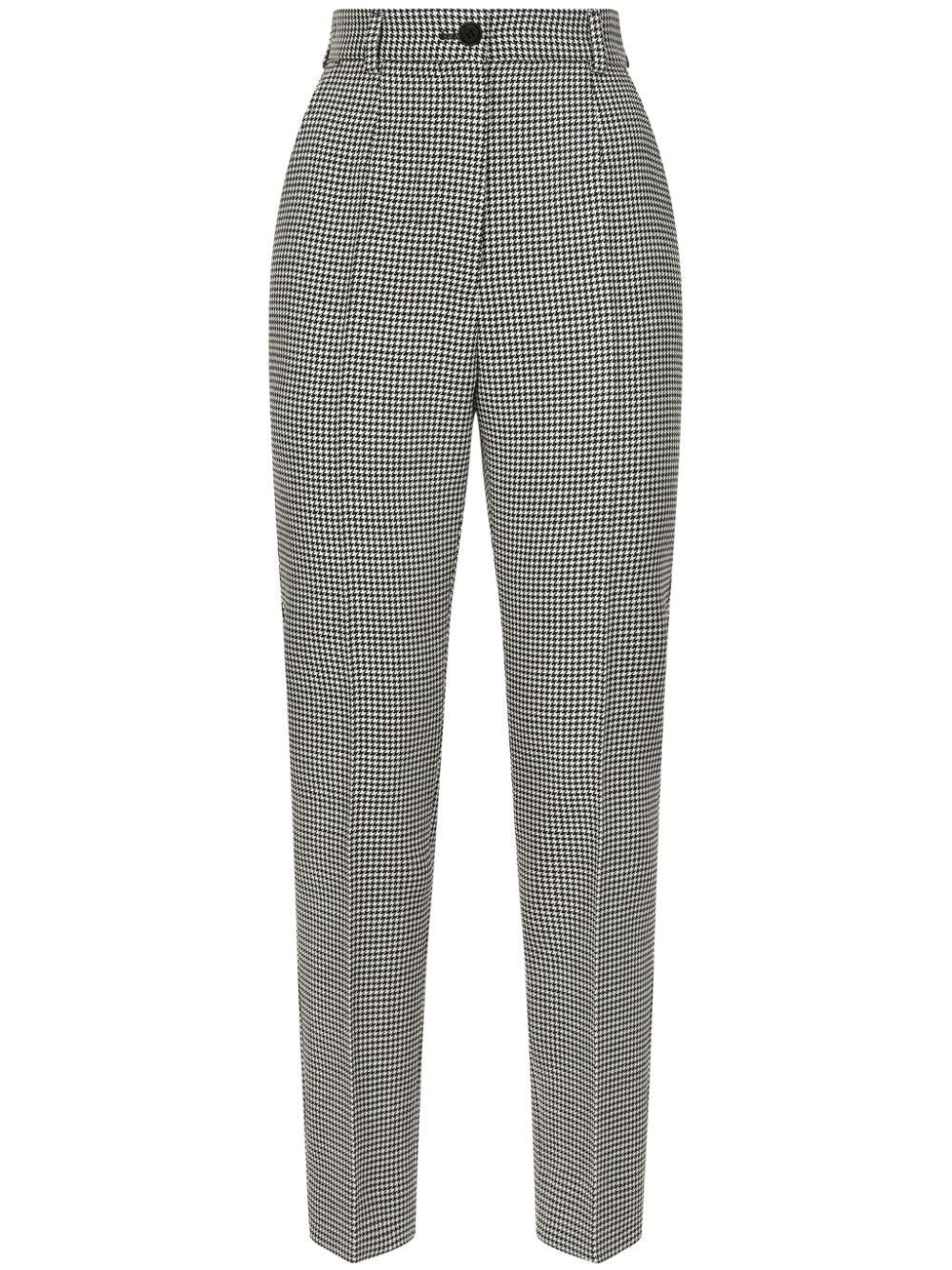 Dolce & Gabbana Waistband Loop Casual Pants In Gray