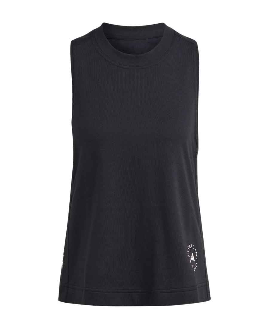 Shop Adidas By Stella Mccartney Logo-print Tank Top In Black