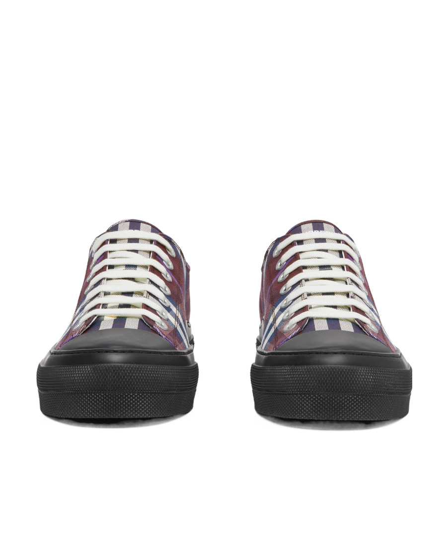 Burberry Vintage Check Low-top Sneakers In Black
