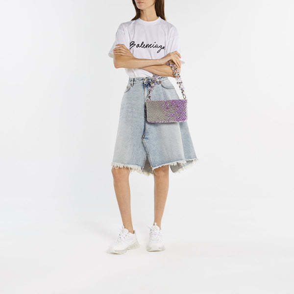 Germanier Zippered Shoulder Bag In Multicolor