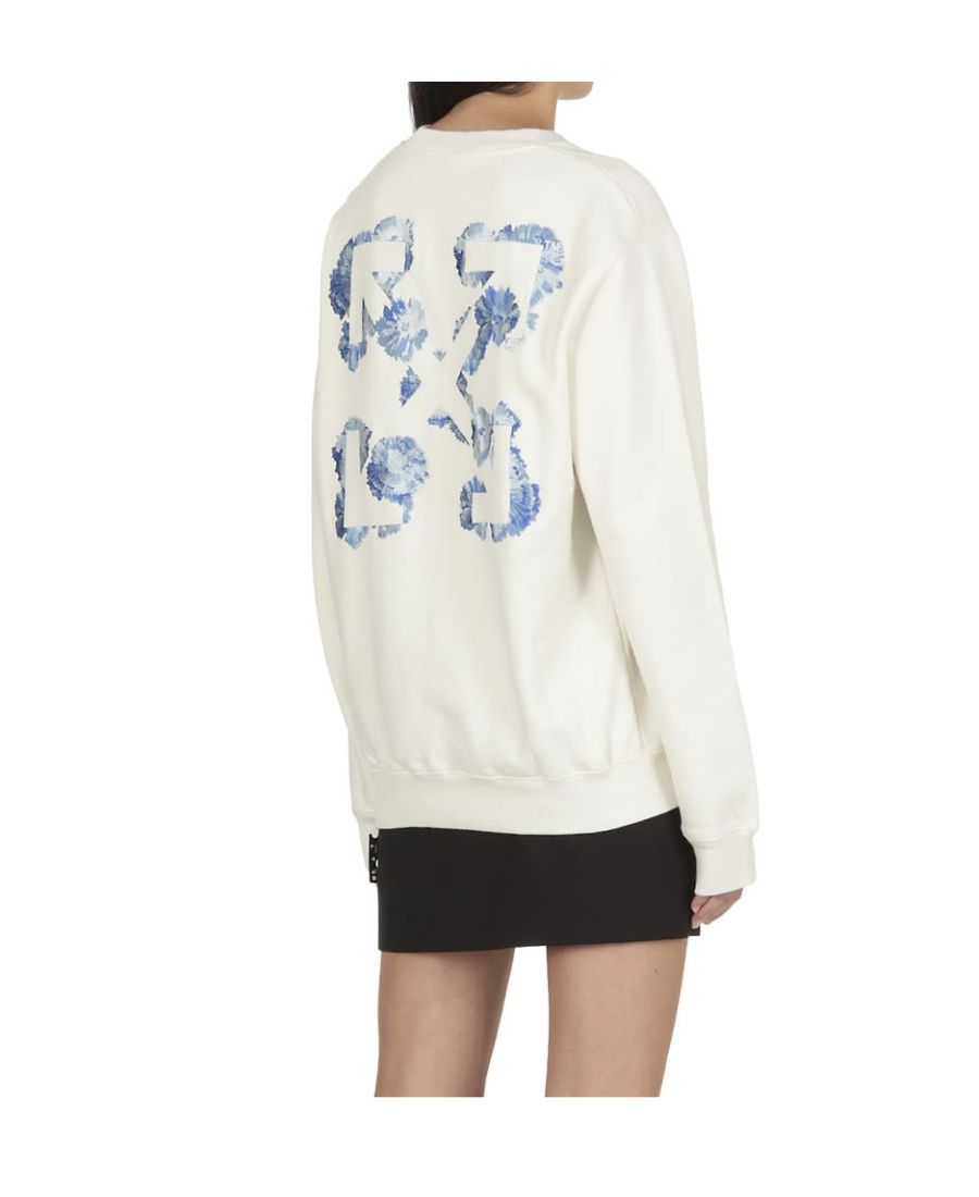 Off-white Floral-arrows Sweatshirt In White
