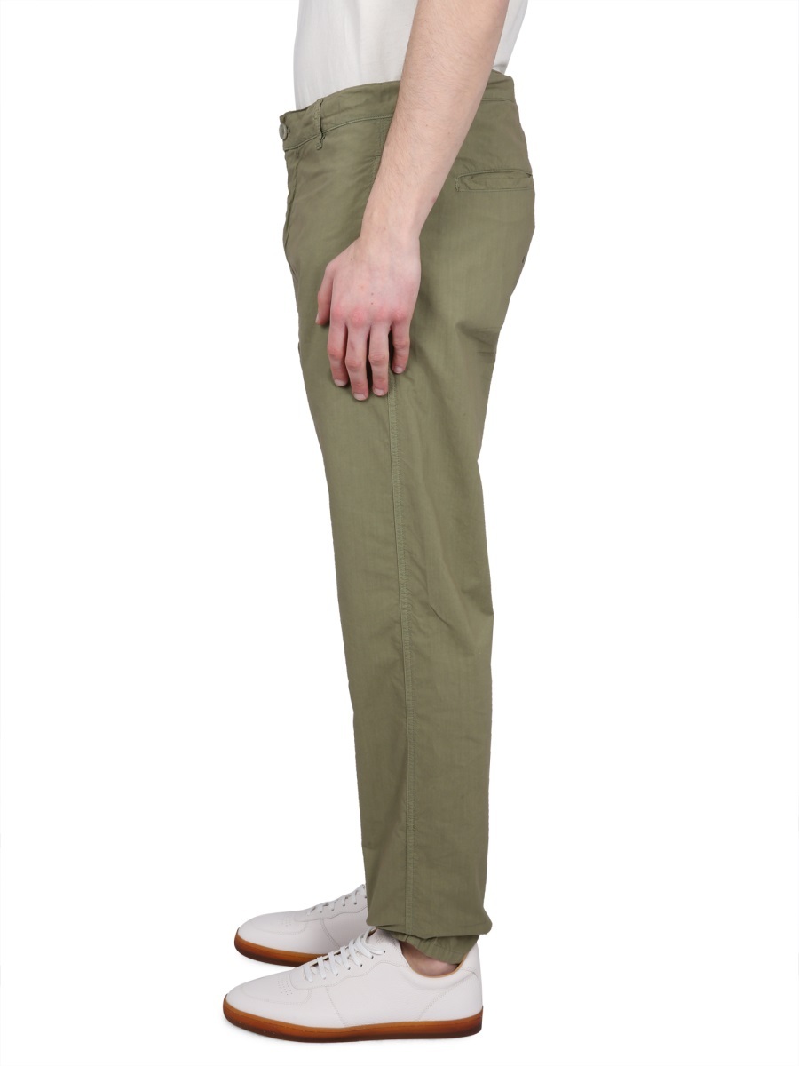 ASPESI STRAIGHT-LEG COTTON CHINO TROUSERS