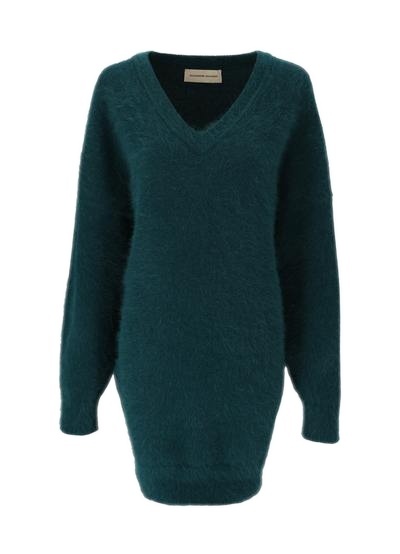 Alexandre Vauthier Long-sleeved Knitted Dress In Black