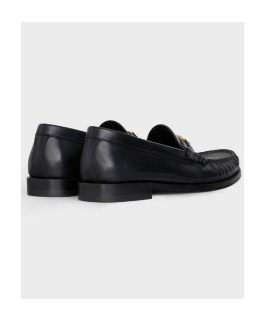 Celine Luco Triomphe Loafer Shoes In Black