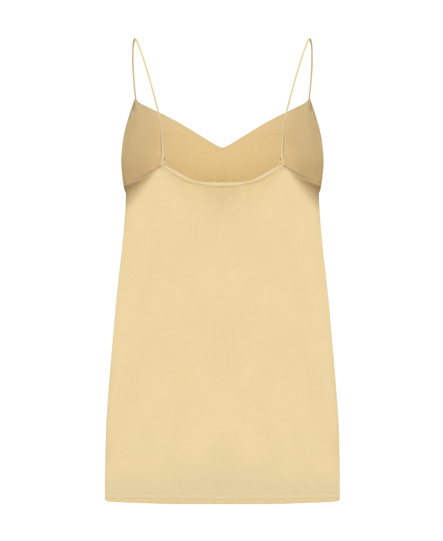 Fabiana Filippi Spaghetti-straps Crepe Top In Nude
