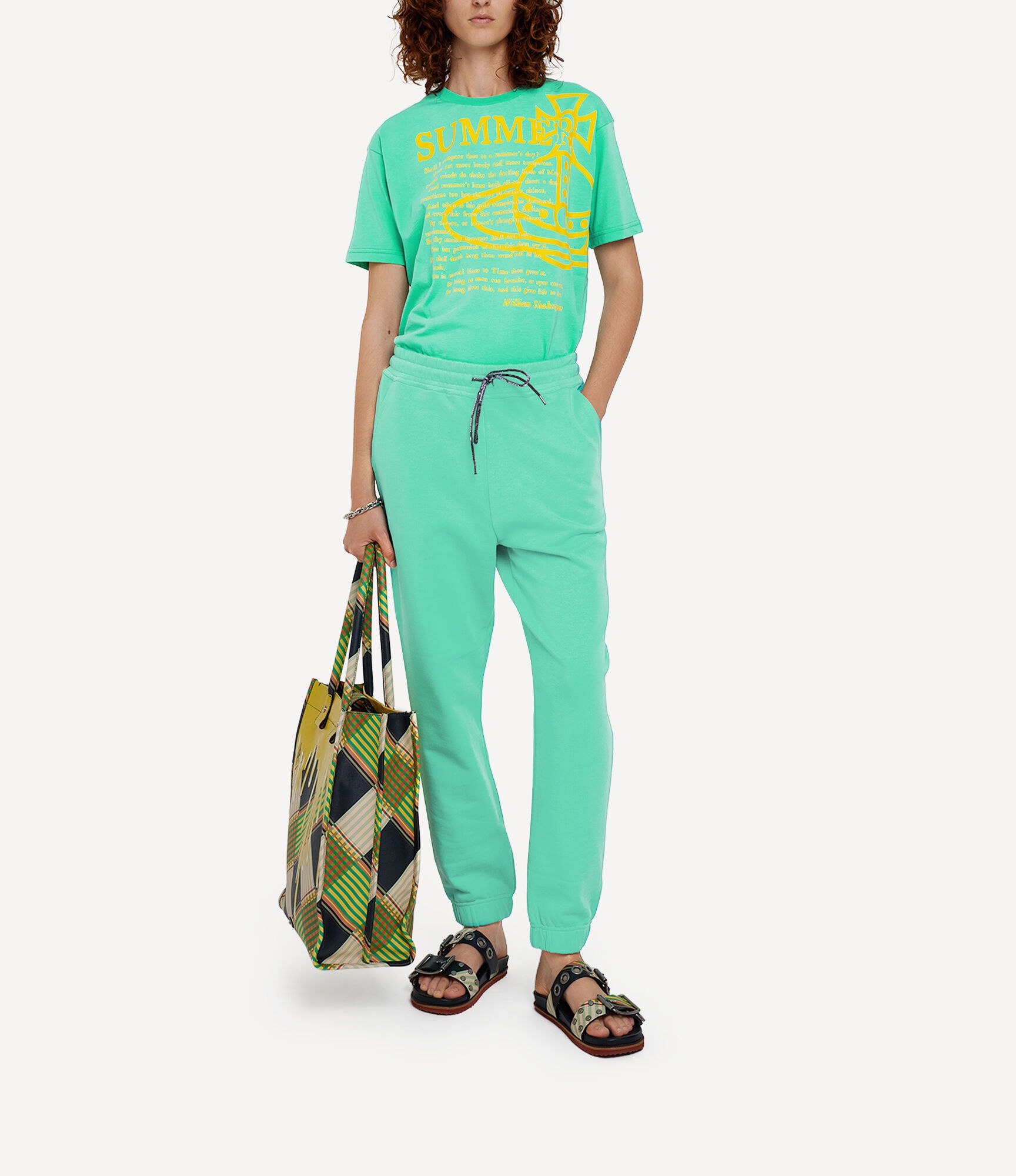 Vivienne Westwood Plain Knitted Short-sleeved T-shirt In Green