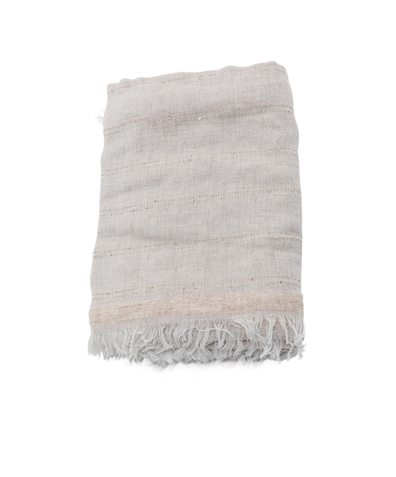 Antonelli Fringed Scarf In Gray