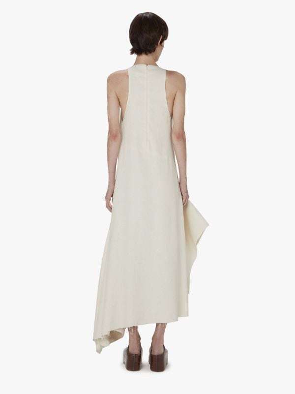 Jw Anderson V- Neck Panelled Dress In White