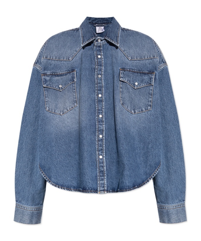 Vetements Long Sleeve Denim Jacket