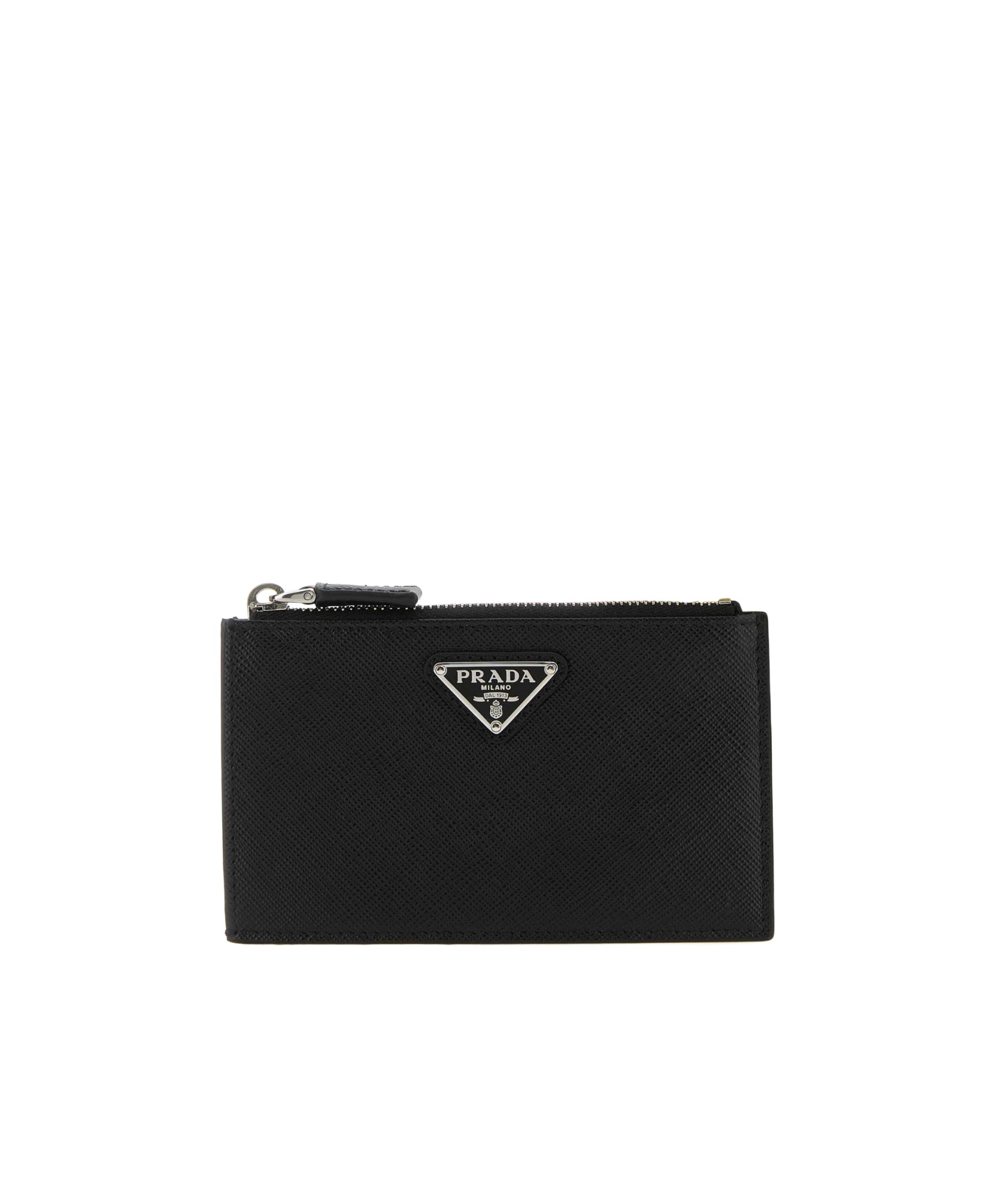 Prada Mens Black Re-nylon Small Recycled-nylon And Leather Wallet In Black