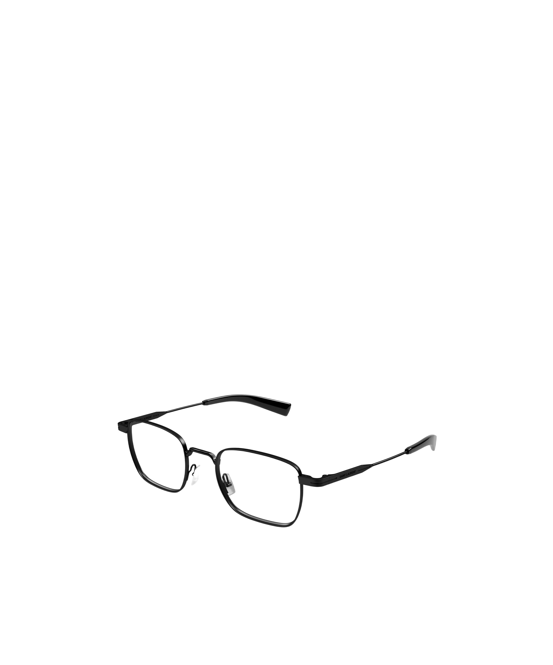 Saint Laurent Logo Flat Mirror In Black